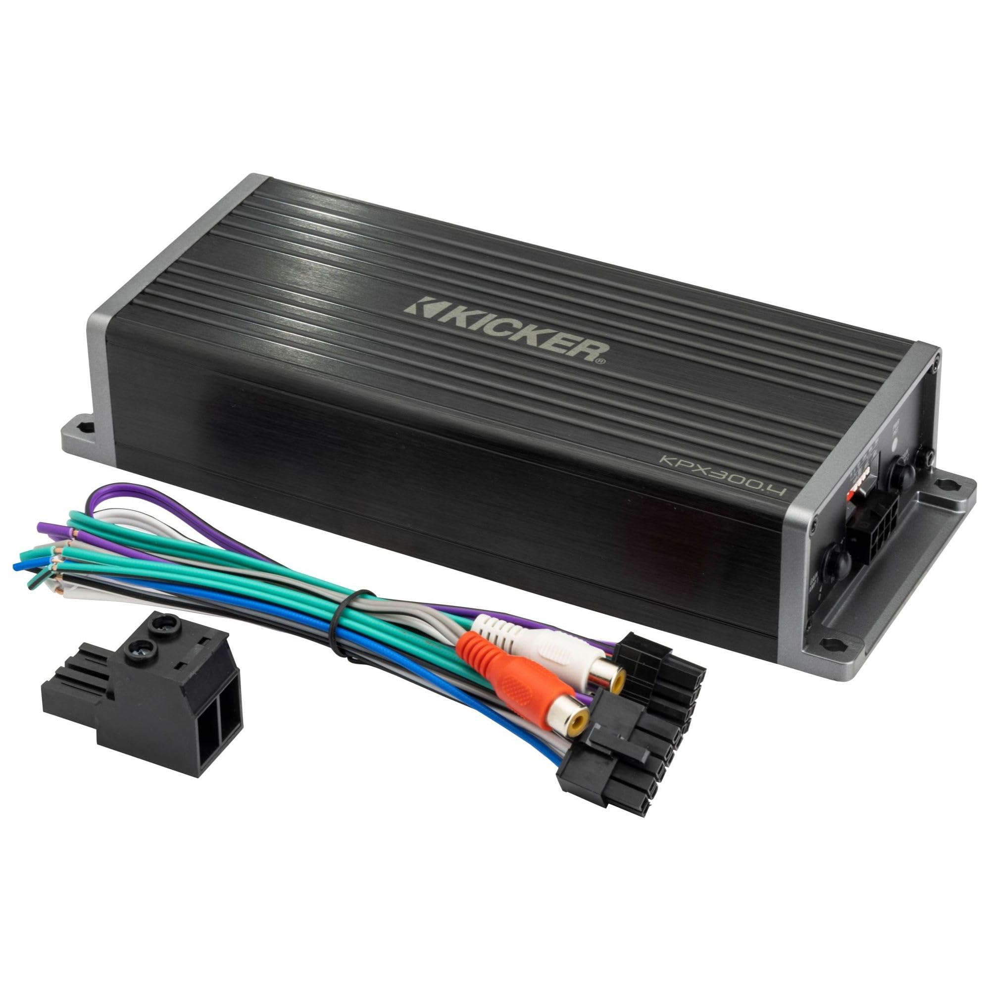 Kicker KPX300.4, KPX 4 Channel Full Range Powersport Amplifier, 300W (51KPX3004)