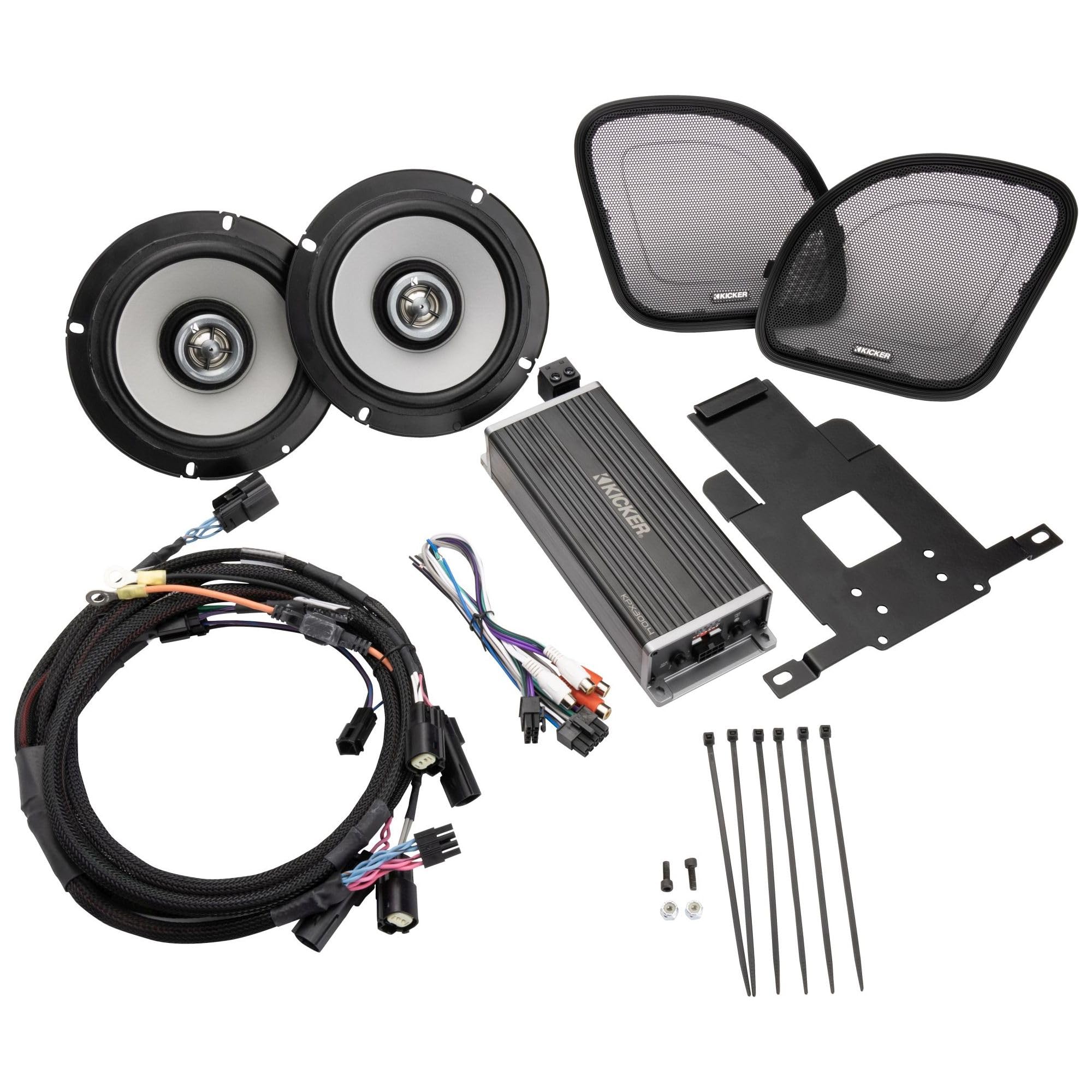 Kicker HDR154, 6.5" 4-CH Harley Davidson Road Glide Kit - 2015+ (50HDR154)