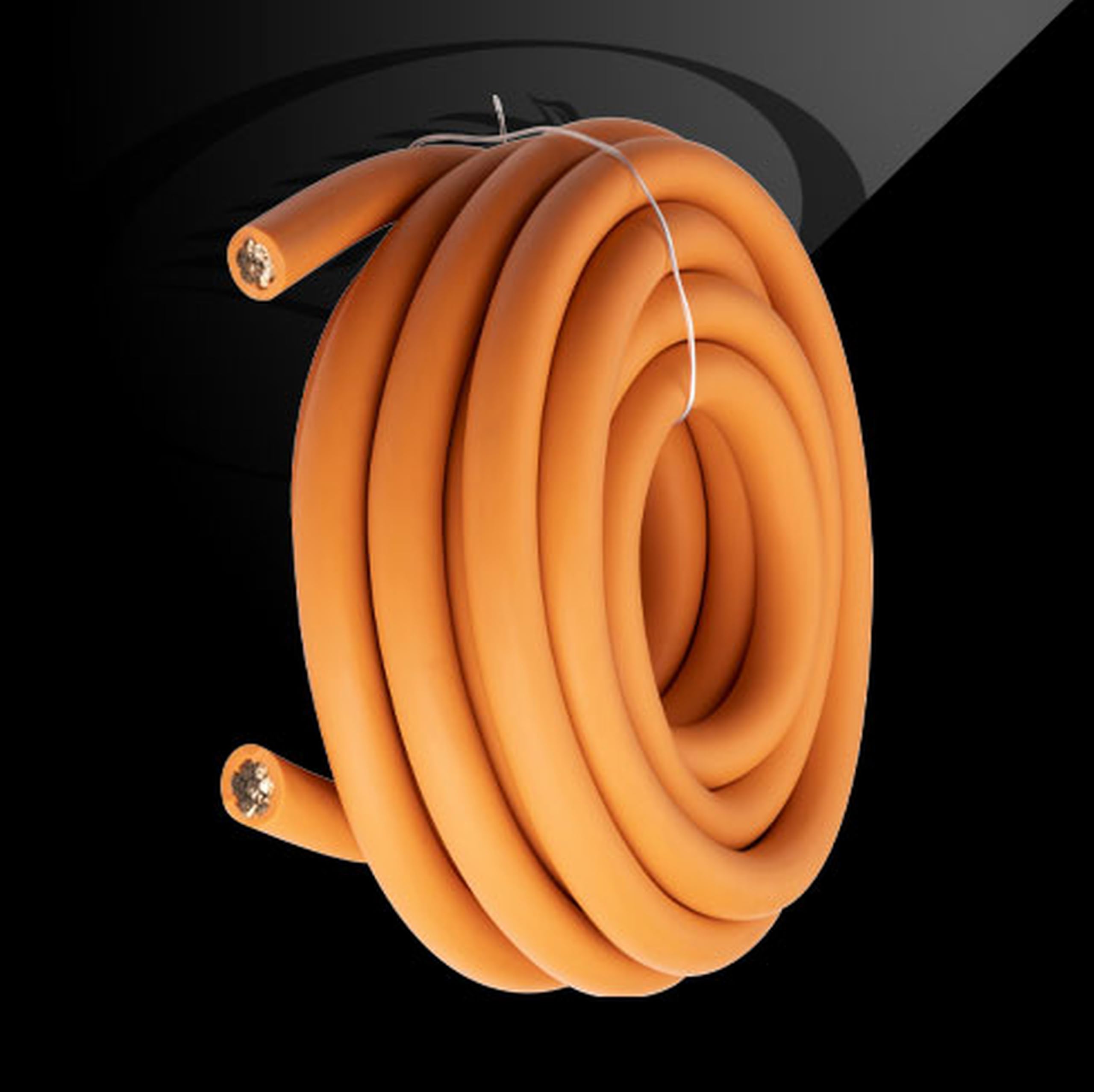Kicker PWO020, WX Warehorse 1/0 Gauge Orange Power Wire - 20 FT (50PWOR020)