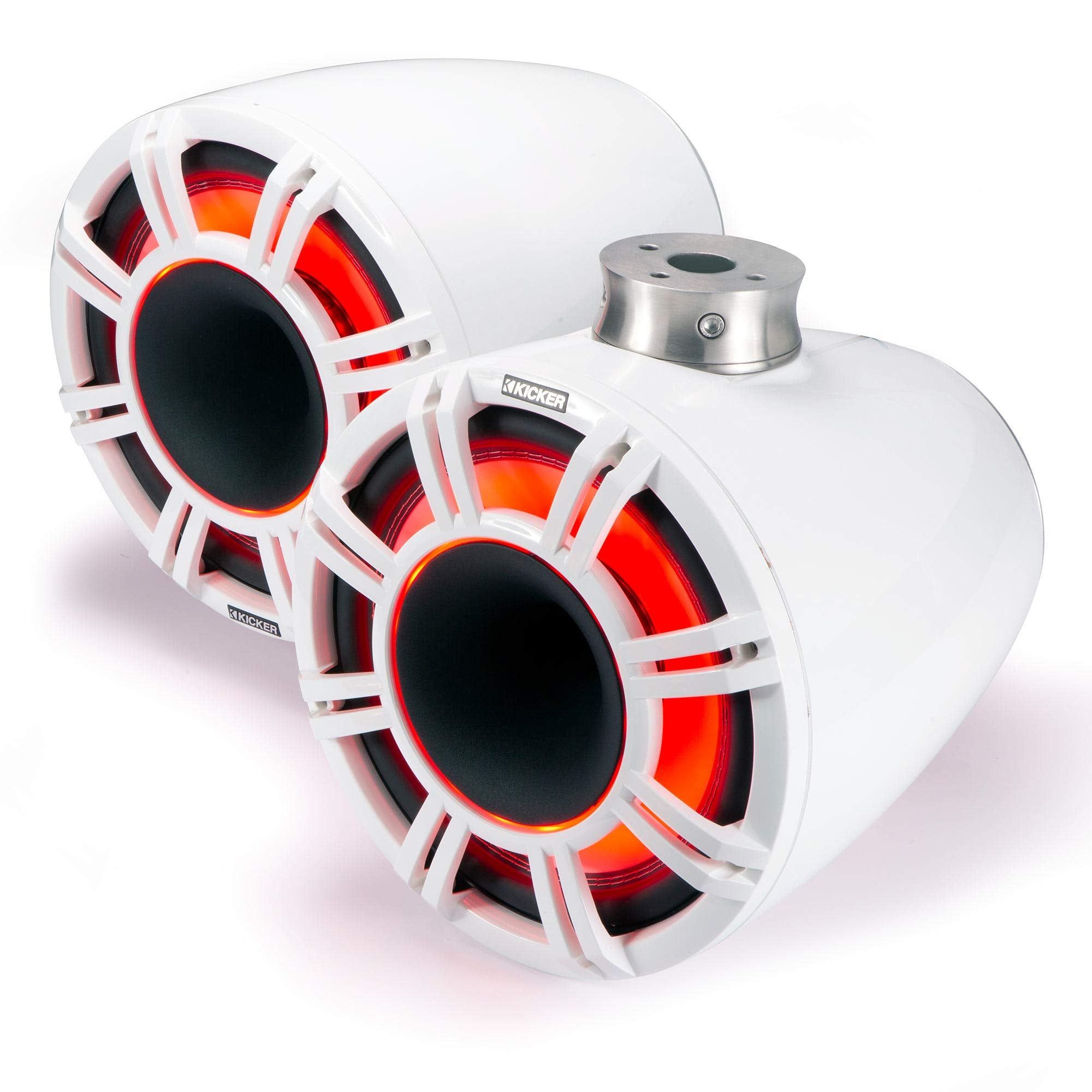 Kicker KMFC9W, KM Series 9" Factory-Mount Horn-Loaded Tower Speaker System, White (47KMFC9W)