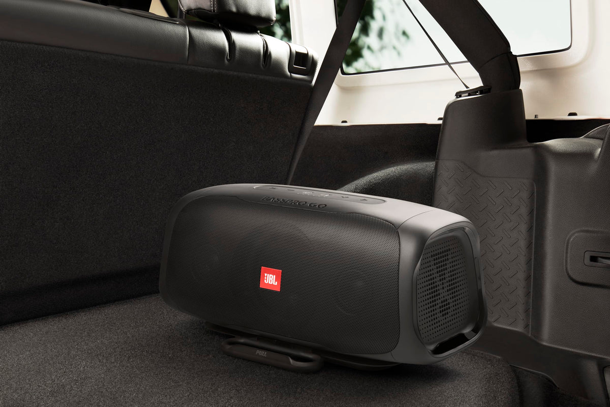 JBL BASSPROGOV2, In-Vehicle / Portable Powered Subwoofer & Full Range Bluetooth Speaker, Built-in Rechargeable Battery