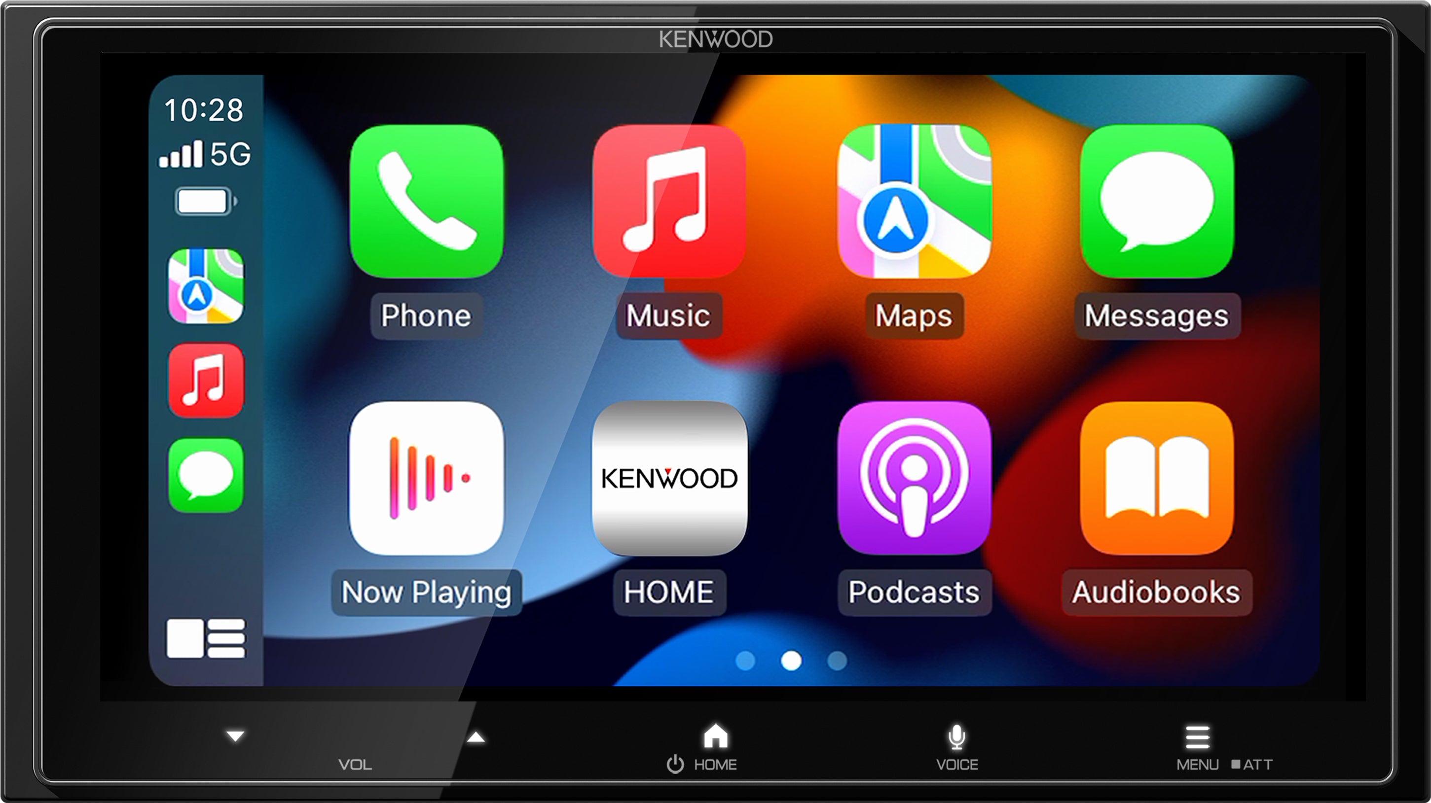 Kenwood DMX8710S, 7" Double DIN Digital Muli Media Receiver w/ Wireless Apple CarPlay & Android Auto