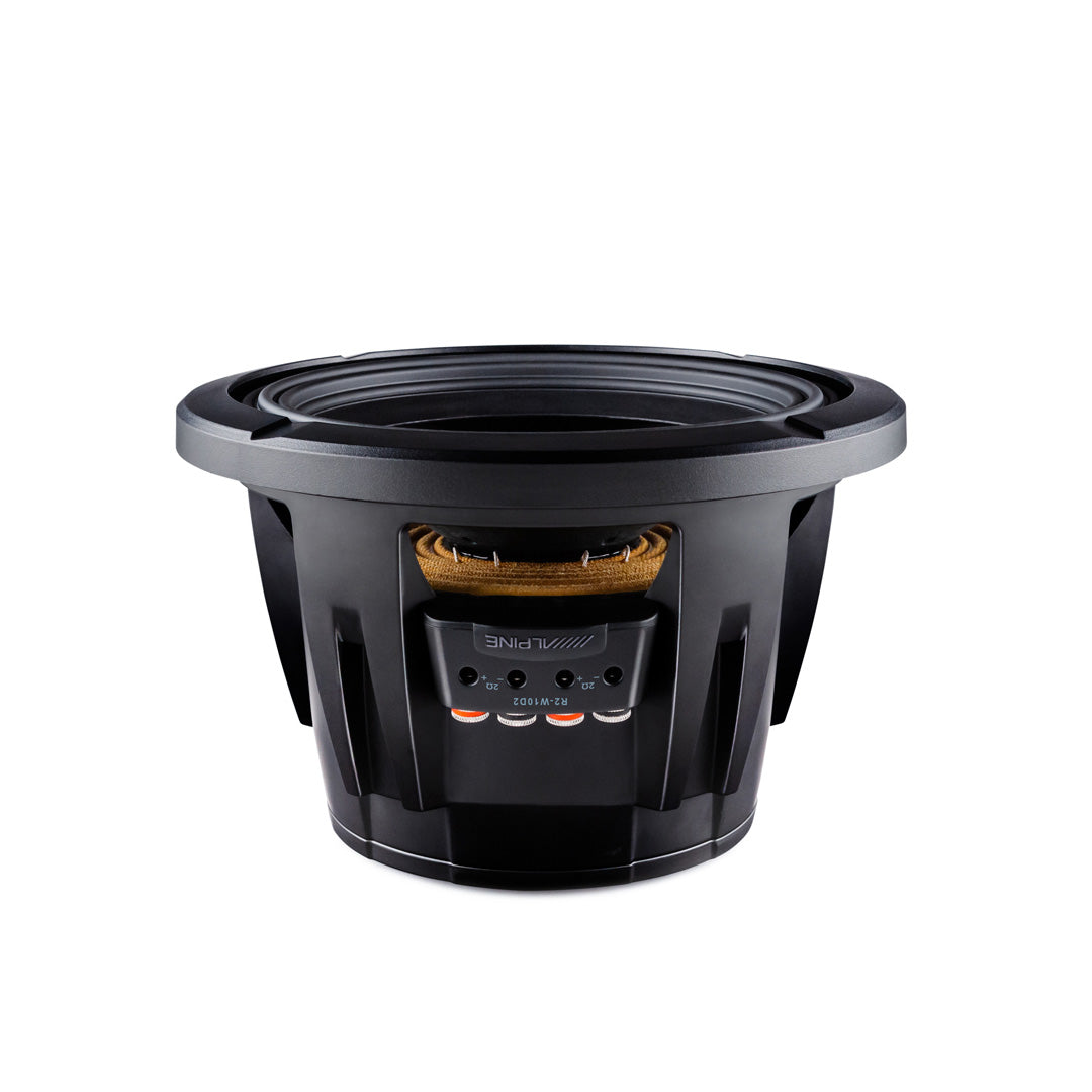 Alpine R2-W10D2, R Series 10" Dual 2 Ohm Voice Coil Subwoofer (OB)
