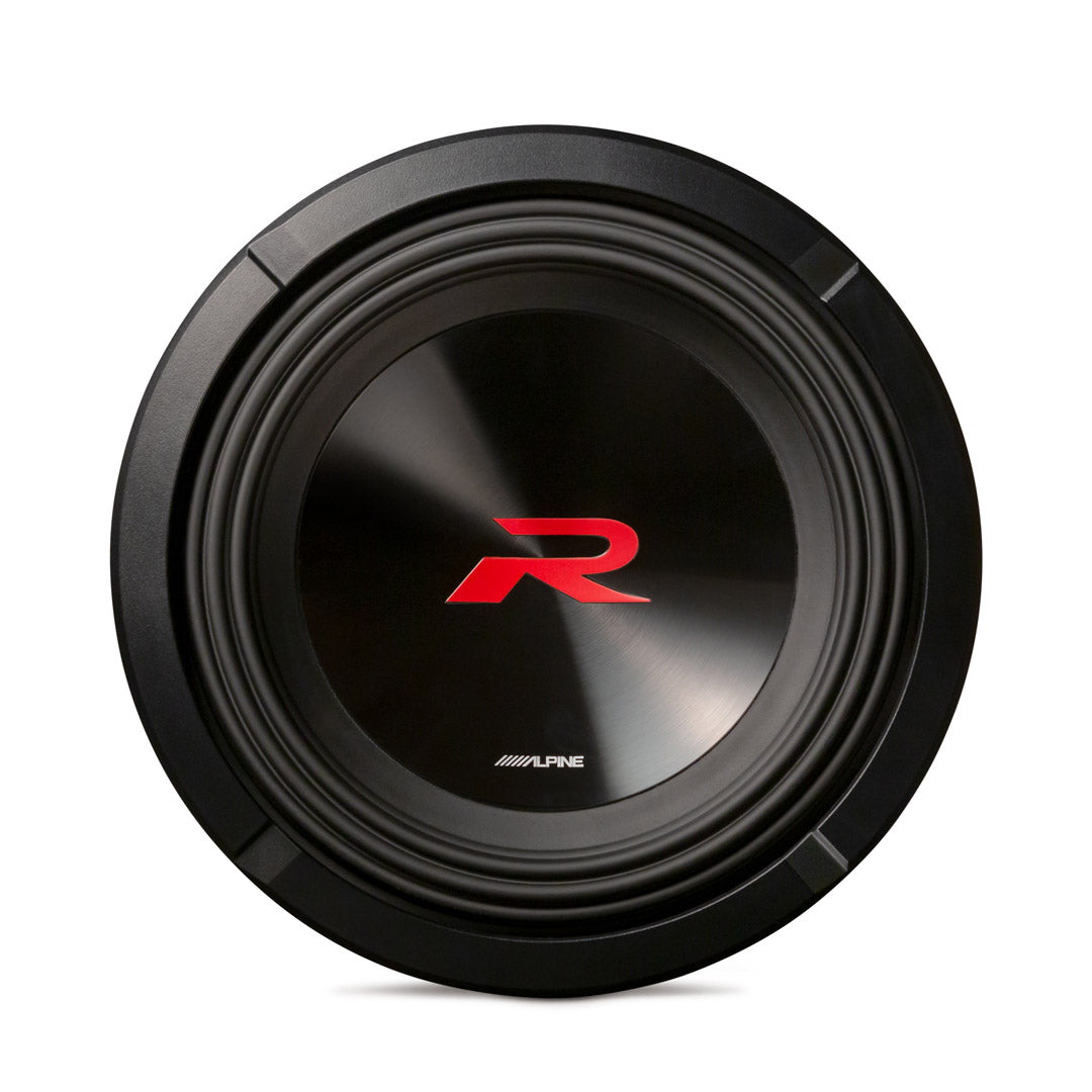 Alpine R2-W10D4, R Series 10" Dual 4 Ohm Voice Coil Subwoofer (OB)