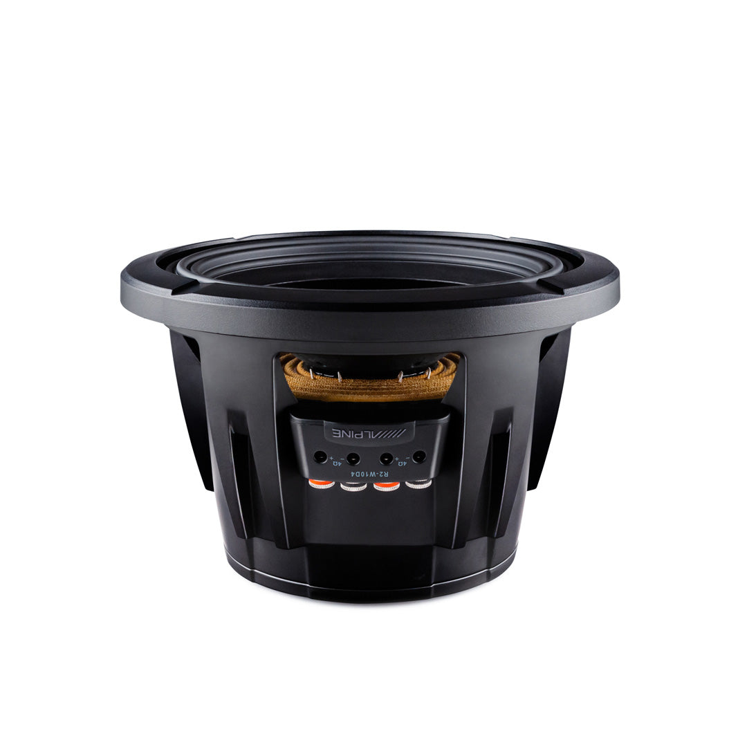 Alpine R2-W10D4, R Series 10" Dual 4 Ohm Voice Coil Subwoofer (OB)