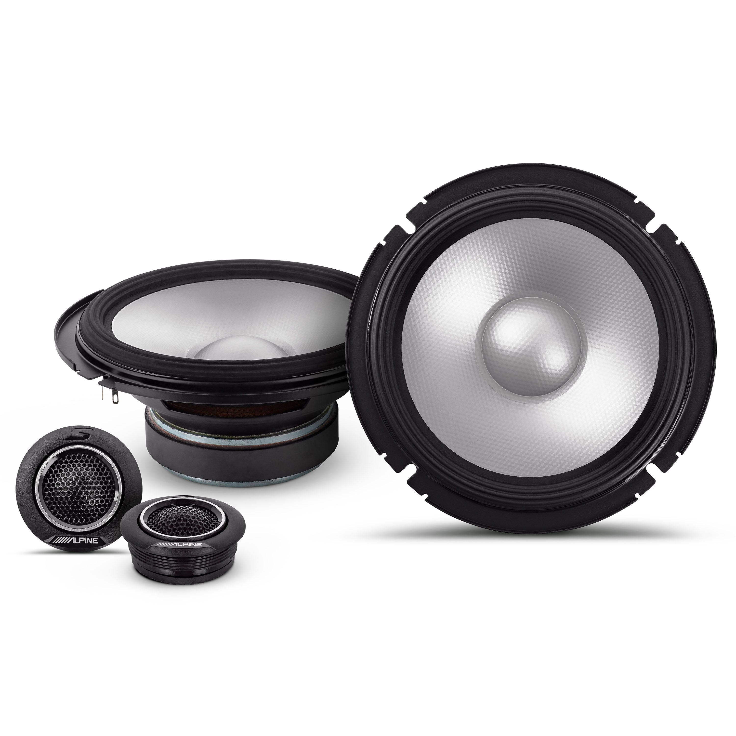 Alpine S2-S65C, S Series 6.5" 2-Way Hi-Res Component Speakers - 240 Watts (OB)