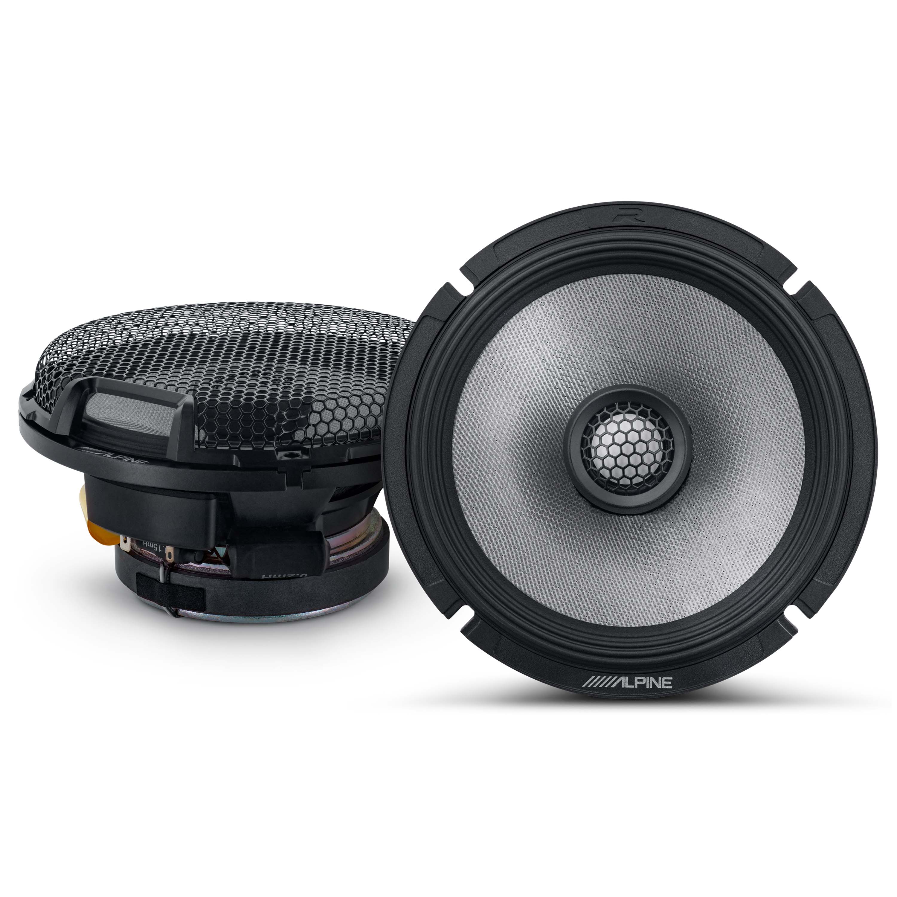Alpine R2-S65, R Series 6.5" 2-Way Hi-Res Coaxial Speakers - 300W (OB)