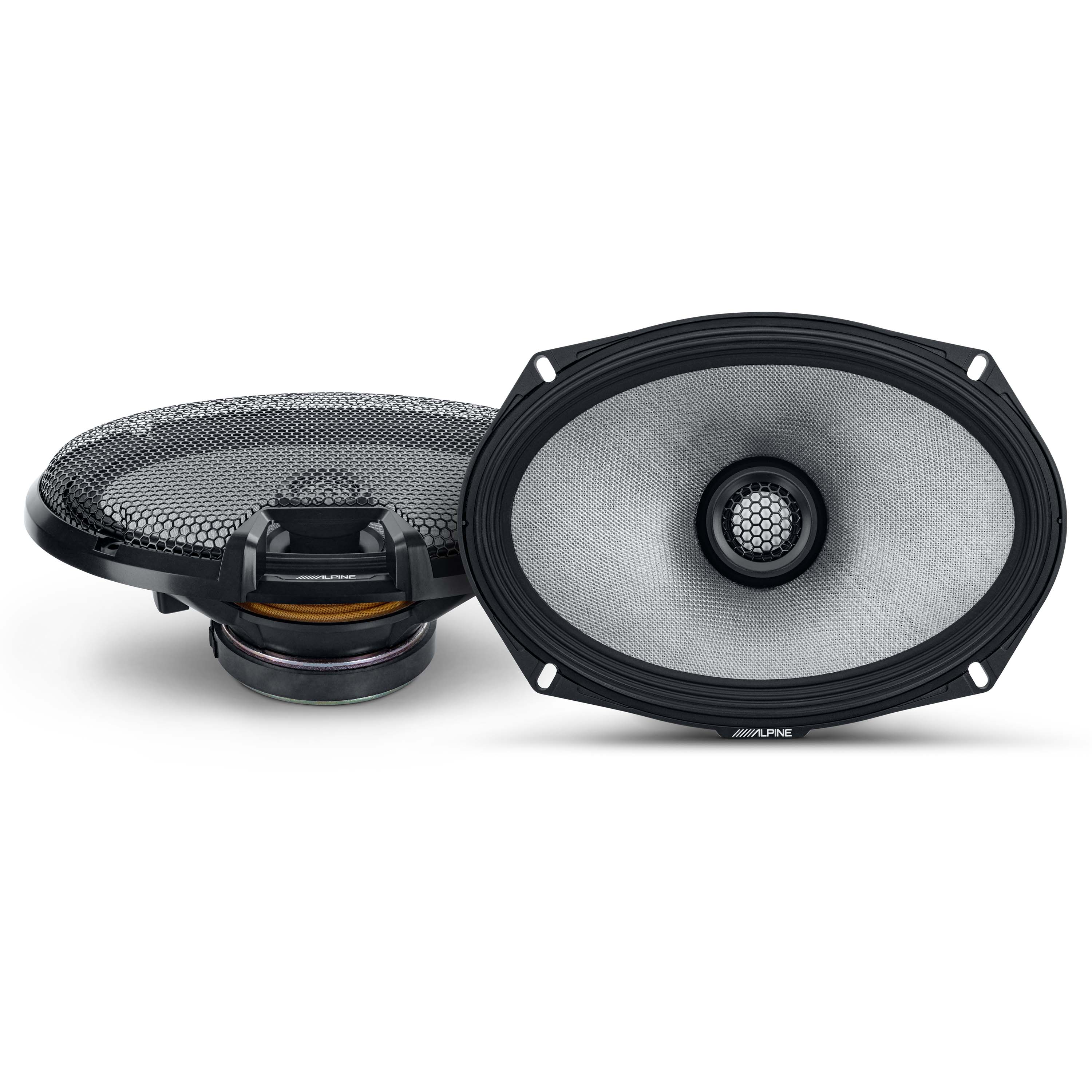 Alpine R2-S69, R Series 6x9" 2-Way Hi-Res Coaxial Speakers - 300W (OB)