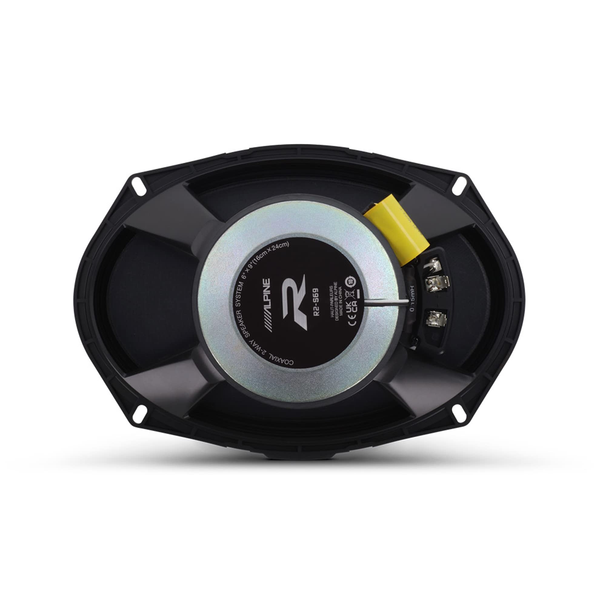 Alpine R2-S69, R Series 6x9" 2-Way Hi-Res Coaxial Speakers - 300W (OB)