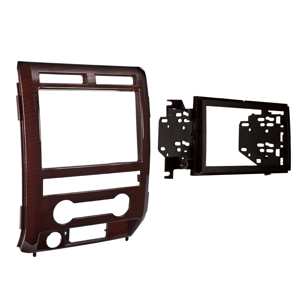 Metra 95-5822CM, Double DIN Radio Installation Dash Kit for Select Ford F-150 2009-2010 - Curly Maple