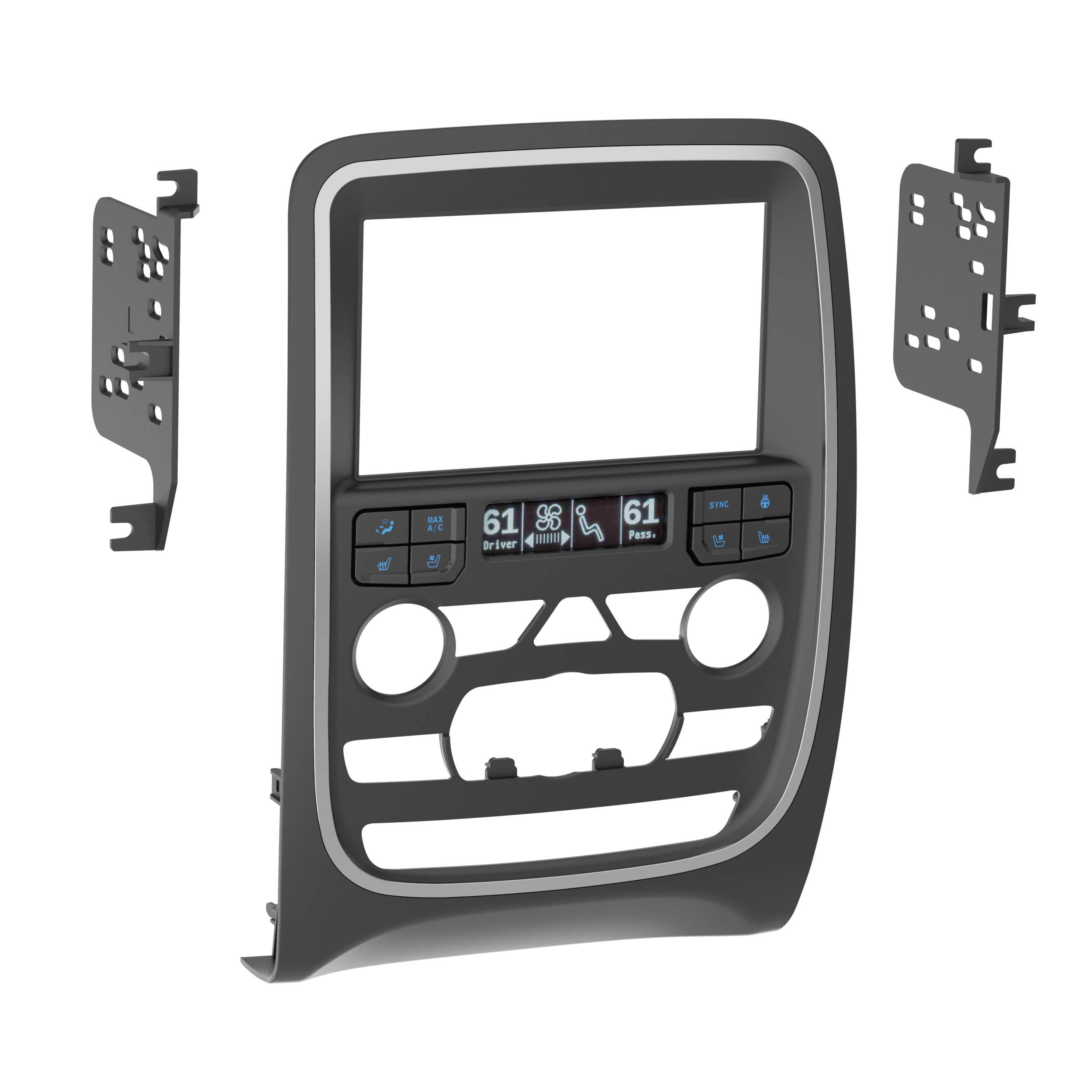 Metra 95-6559B, Double DIN Radio Installation Dash Kit for Select Dodge Durango 2014-2020