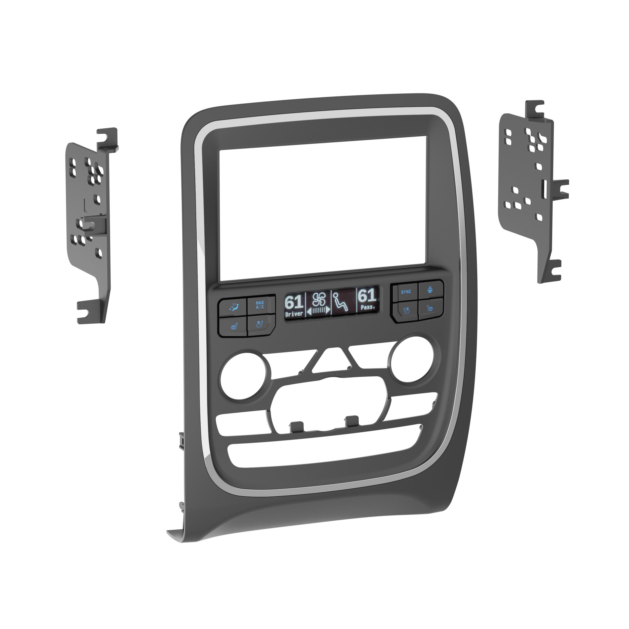 Metra 95-6560B, Double DIN Radio Installation Dash Kit for Select Dodge Durango 2014-2020