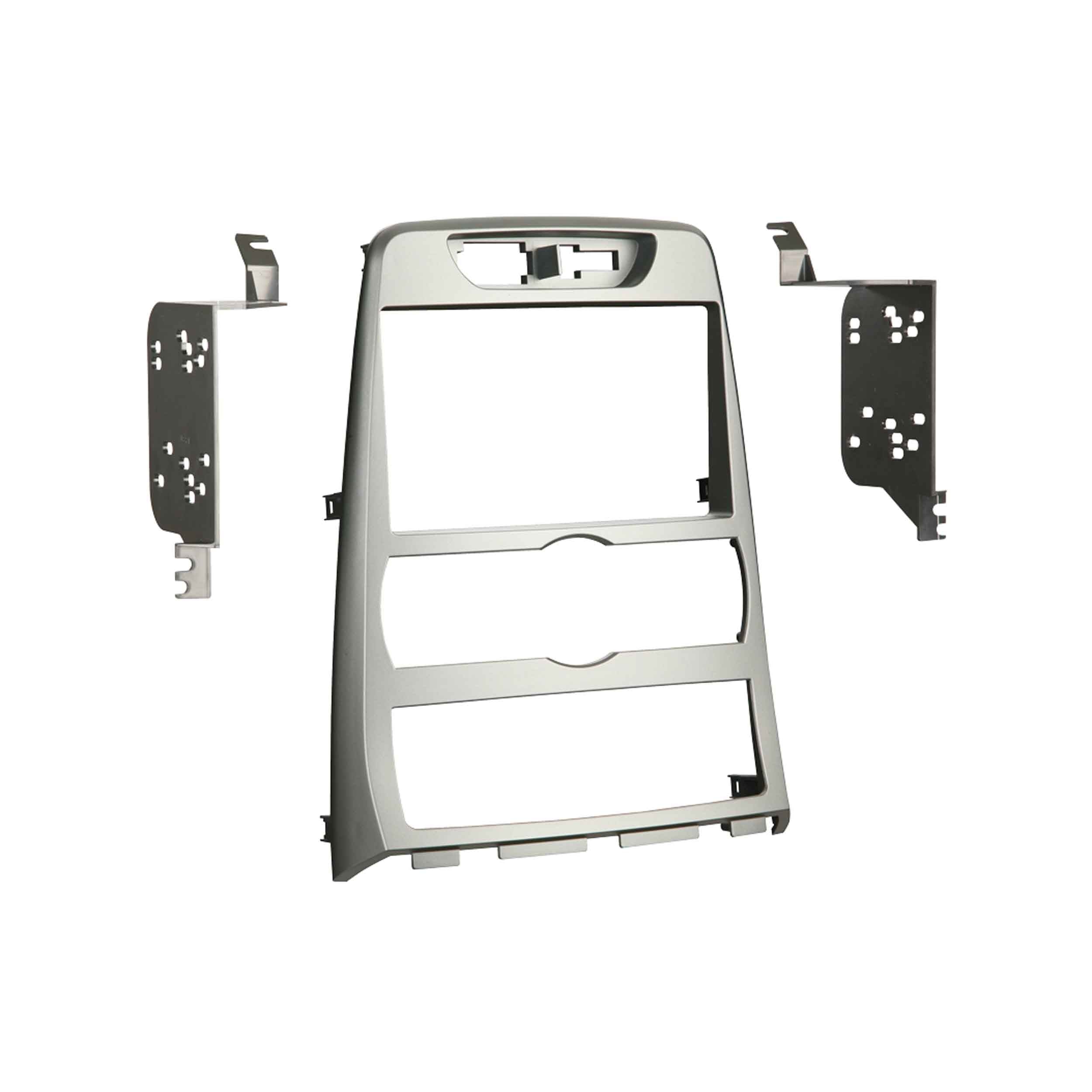 Metra 95-7336S, Double DIN Radio Installation Dash Kit for Select Hyundai Genesis Coupe 2010-2011 - Silver