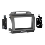 Metra 95-7344G, Double DIN Radio Installation Dash Kit for Select Kia Sportage 2011-2016 - Gray