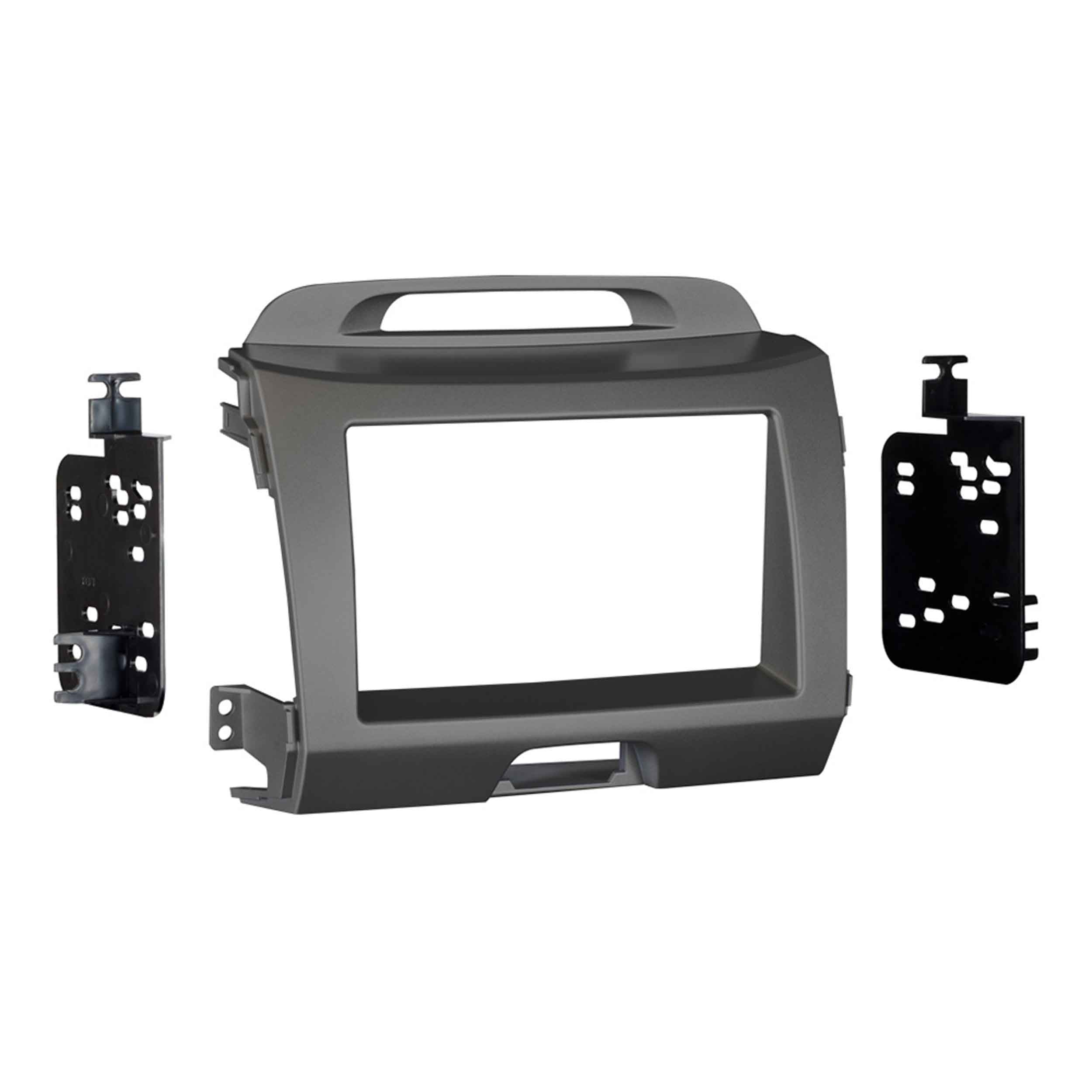 Metra 95-7344G, Double DIN Radio Installation Dash Kit for Select Kia Sportage 2011-2016 - Gray