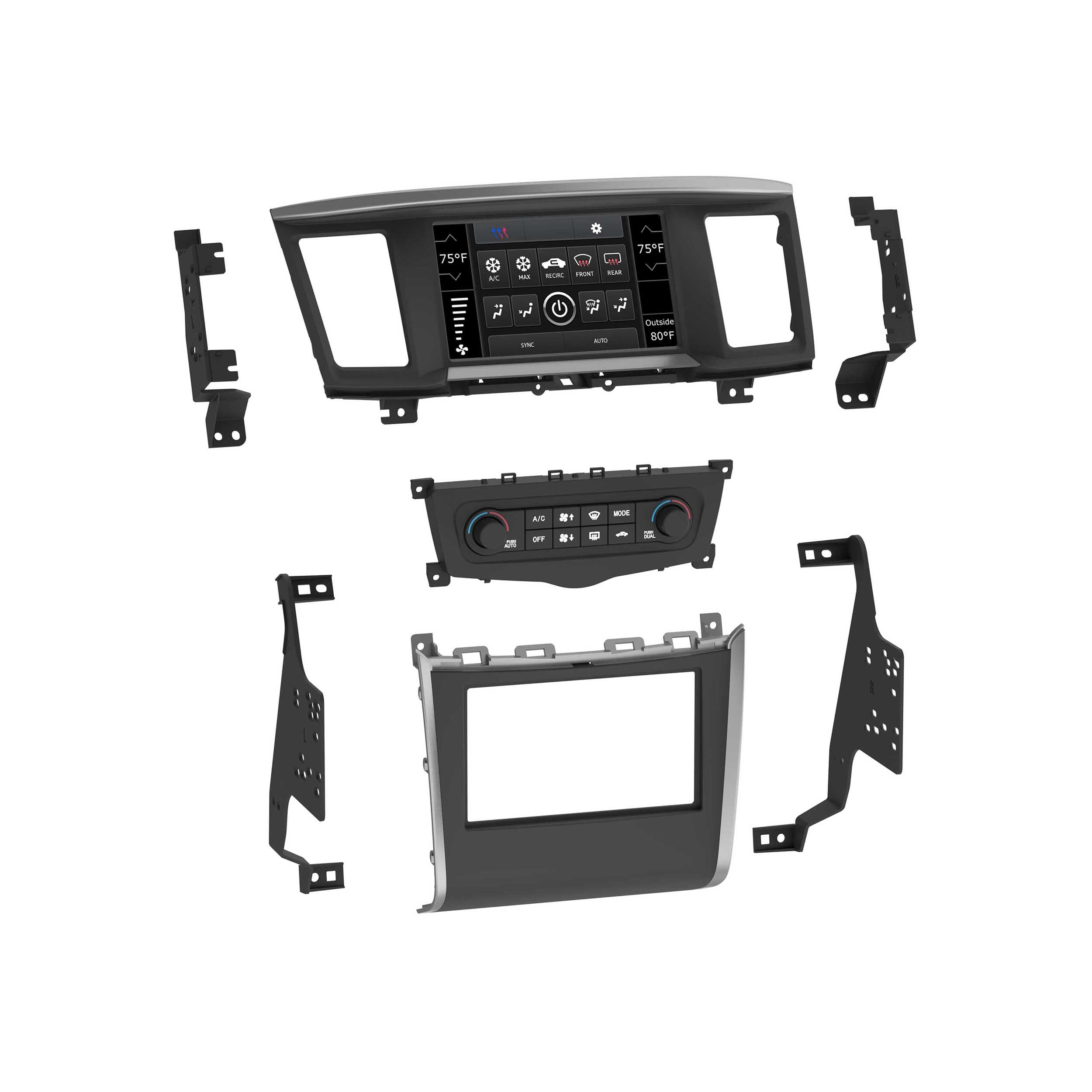 Metra 95-7643, Double DIN Radio Installation Dash Kit for Select Nissan Pathfinder 2013-2020