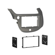 Metra 95-7877S, Double DIN Radio Installation Dash Kit for Select Honda Fit 2009-2013 - Silver