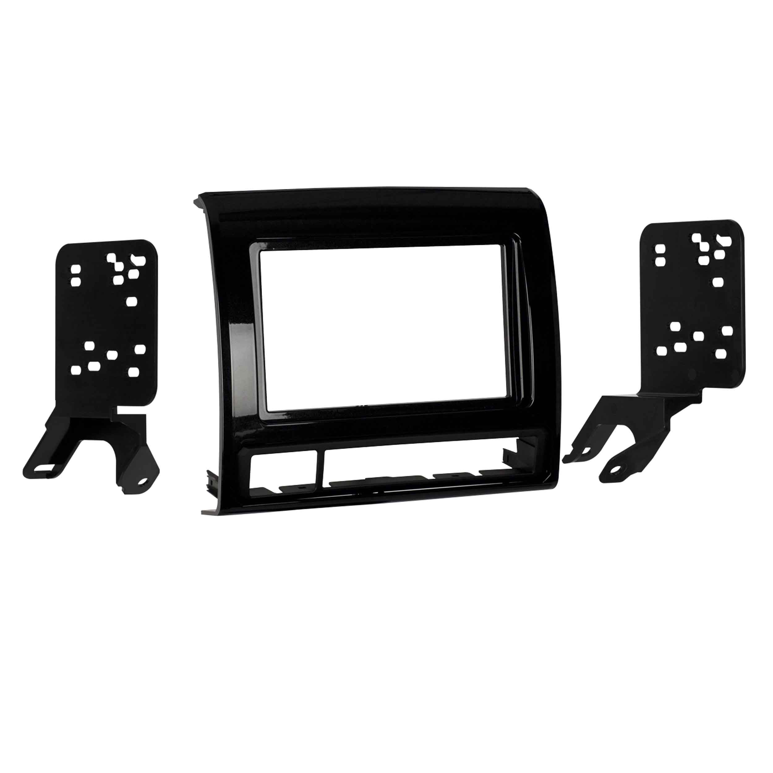 Metra 95-8235CHG, Double DIN Radio Installation Dash Kit for Select Toyota Tacoma 2012-2015 - Charcoal High Gloss