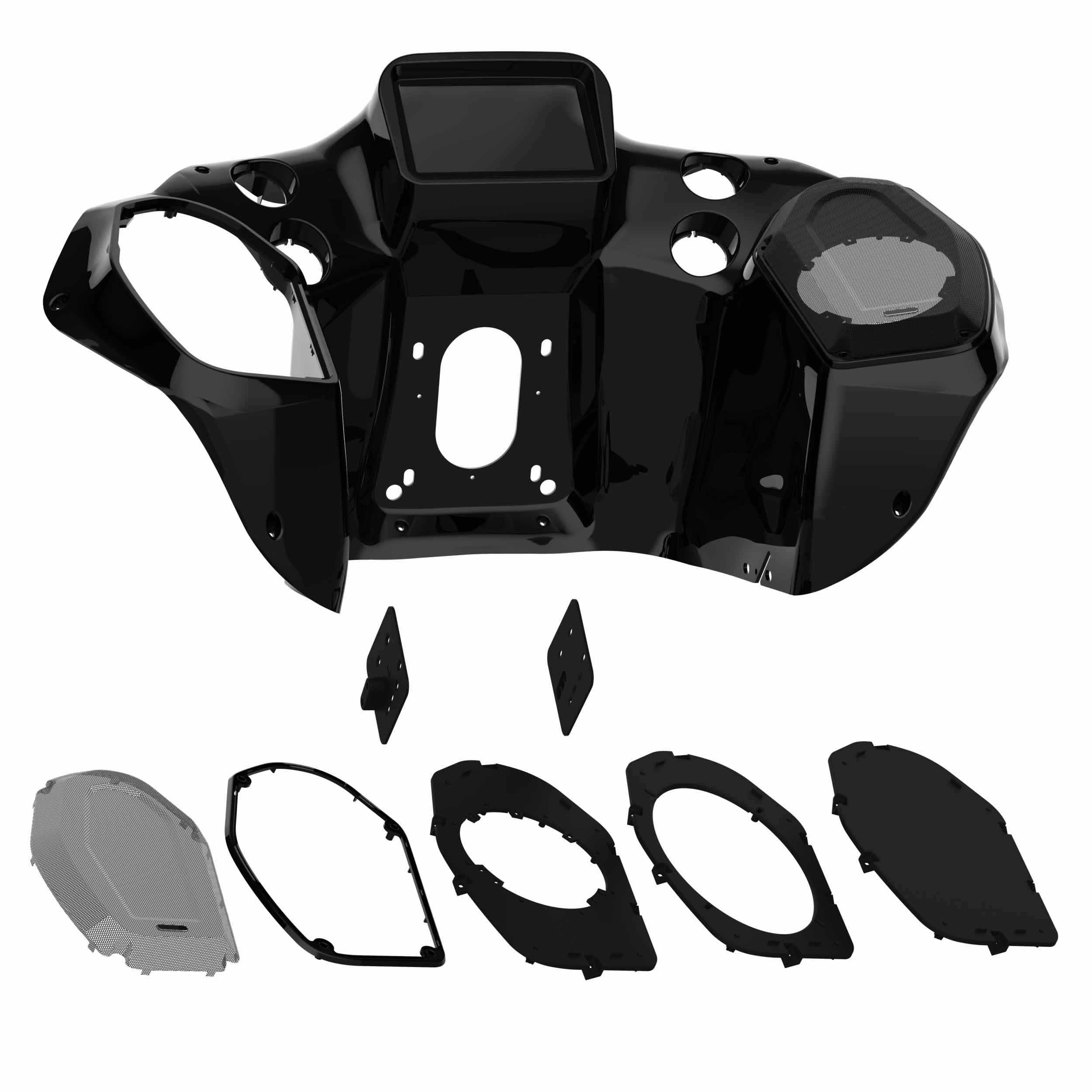 Saddle Tramp 95-HDIF2, Kit 96-13 Harley FLT 2DIN