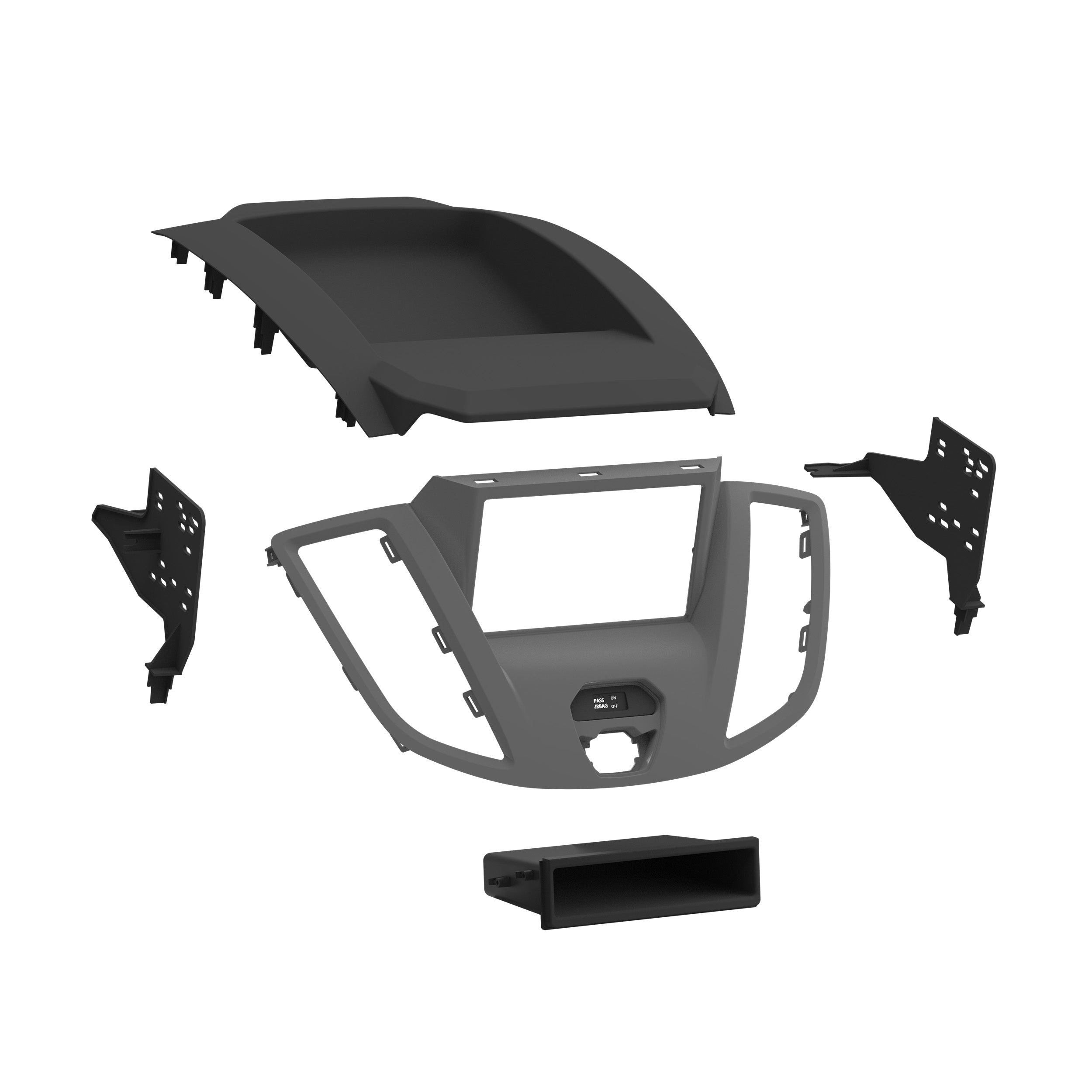 Metra 99-5835G, Multi-Kit Radio Installation Dash Kit for Select Ford Transit (without Nav) 2015-2019
