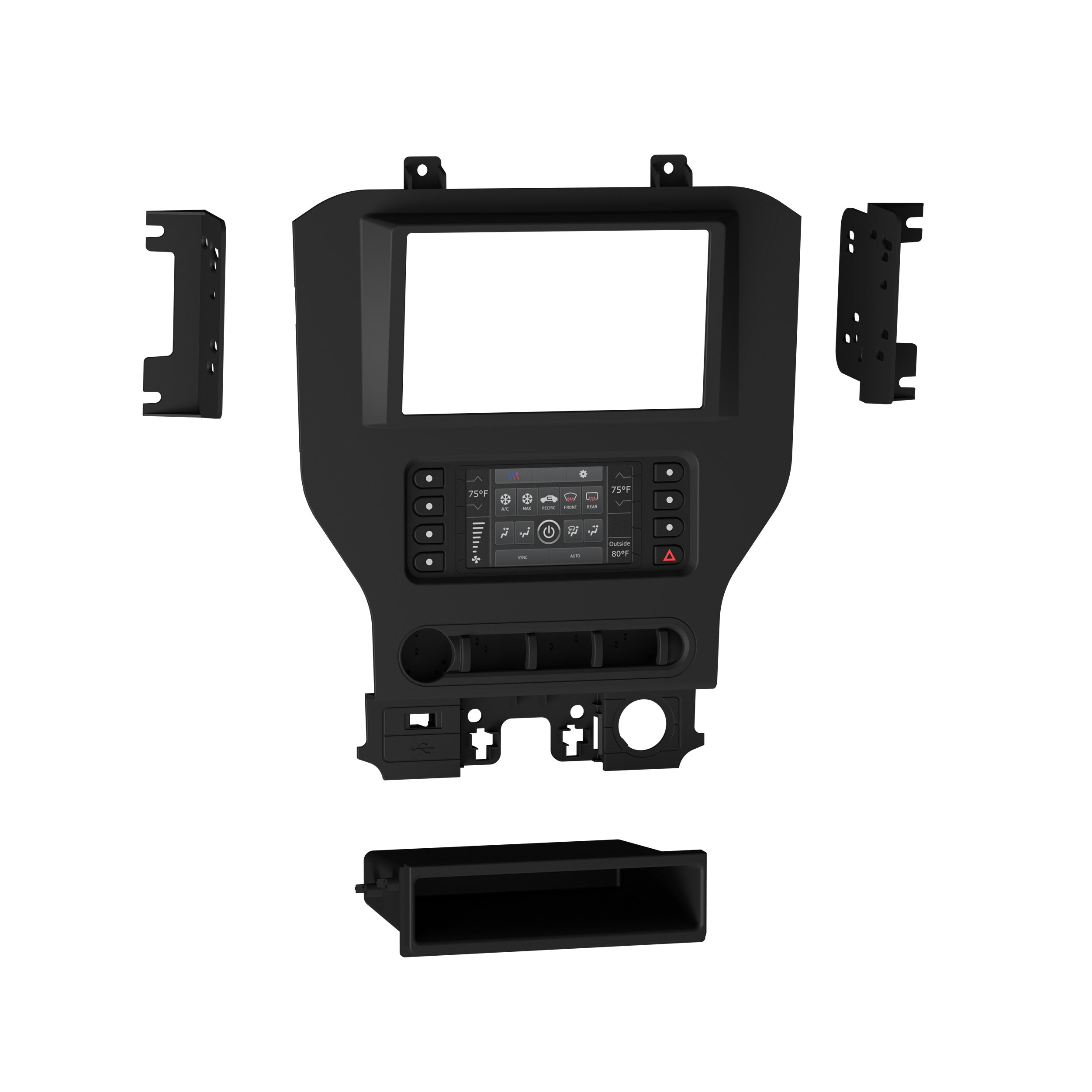 Metra 99-5838CH, Multi-Kit Radio Installation Dash Kit for Select Stereo Installation Kit - Fits Select Ford Mustang Models 20