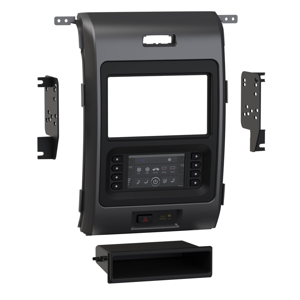 Metra 99-5846B, Multi-Kit Radio Installation Dash Kit for Select Ford F-150 (with Factory 4.2-Inch Screen) 2013-2014 - TurboT