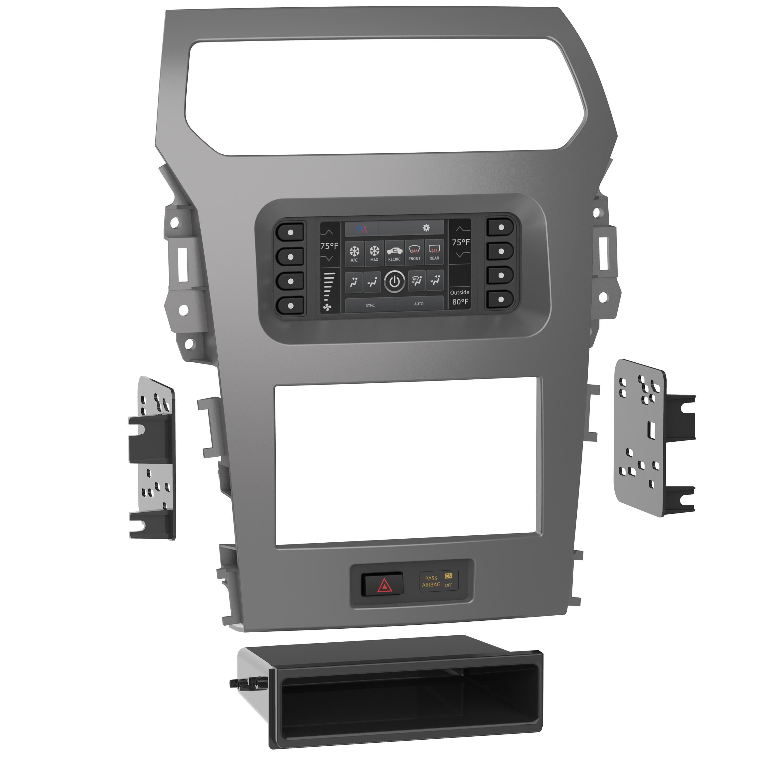 Metra 99-5847CH, Multi-Kit Radio Installation Dash Kit for Select Ford Explorer (w/ 4.2" Screen) 2011-2019 - TurboTouch Kit