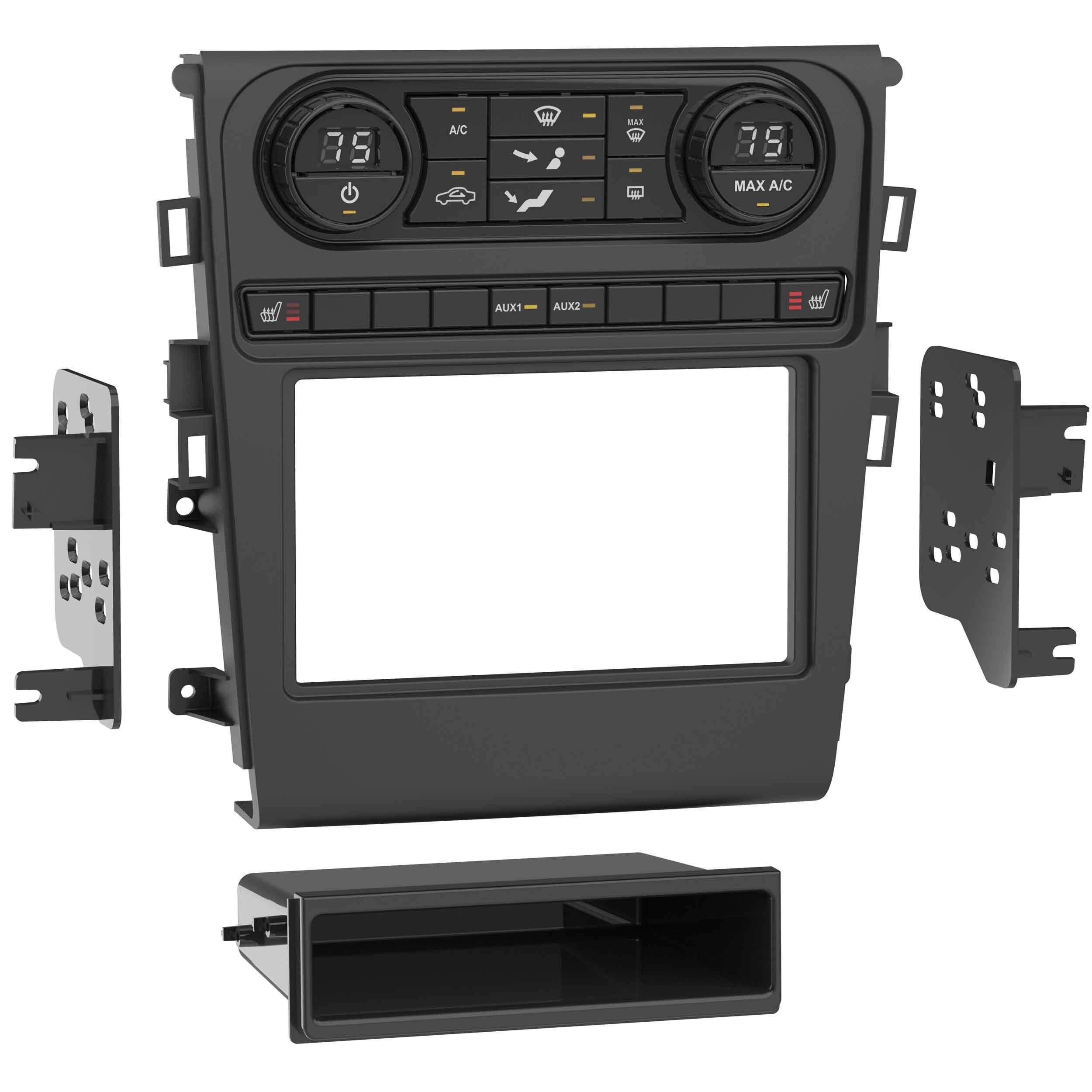 Metra 99-5854B, Multi-Kit Radio Installation Dash Kit for Select Ford Fusion (w/manual climate control) 2013-2019