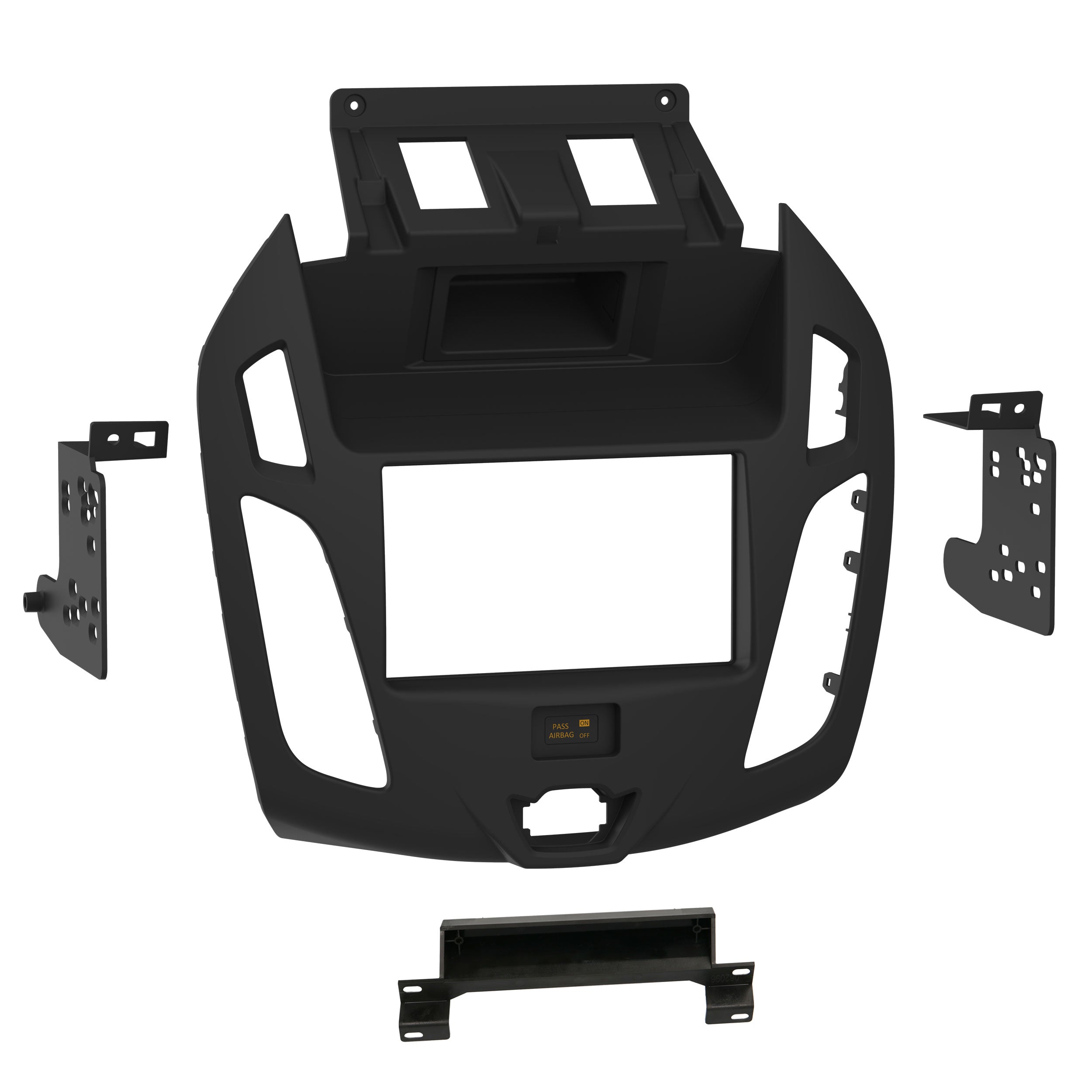 Metra 99-5856B, Multi-Kit Radio Installation Dash Kit for Select Ford Transit Connect (with AM/FM only Radio) 2014-2018