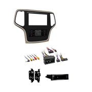 Metra 99-6536BZ, Multi-Kit Radio Installation Dash Kit for Select Jeep Grand Cherokee 2014-2021 - Bronze Trim - TurboTouch Kit