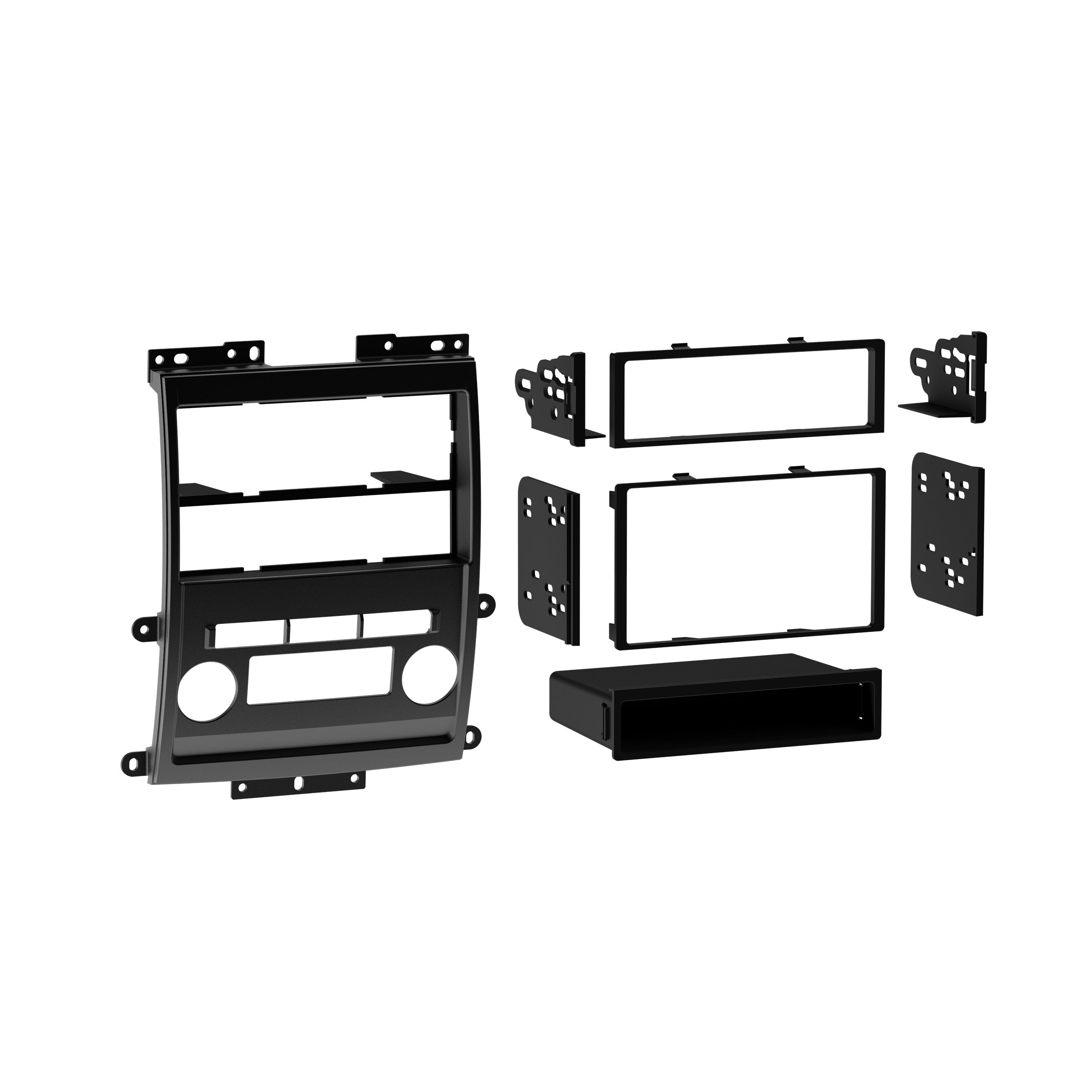 Metra 99-7428B, Multi-Kit Radio Installation Dash Kit for Select Frontier/Xterra 2009-2012 with Tech Option Black