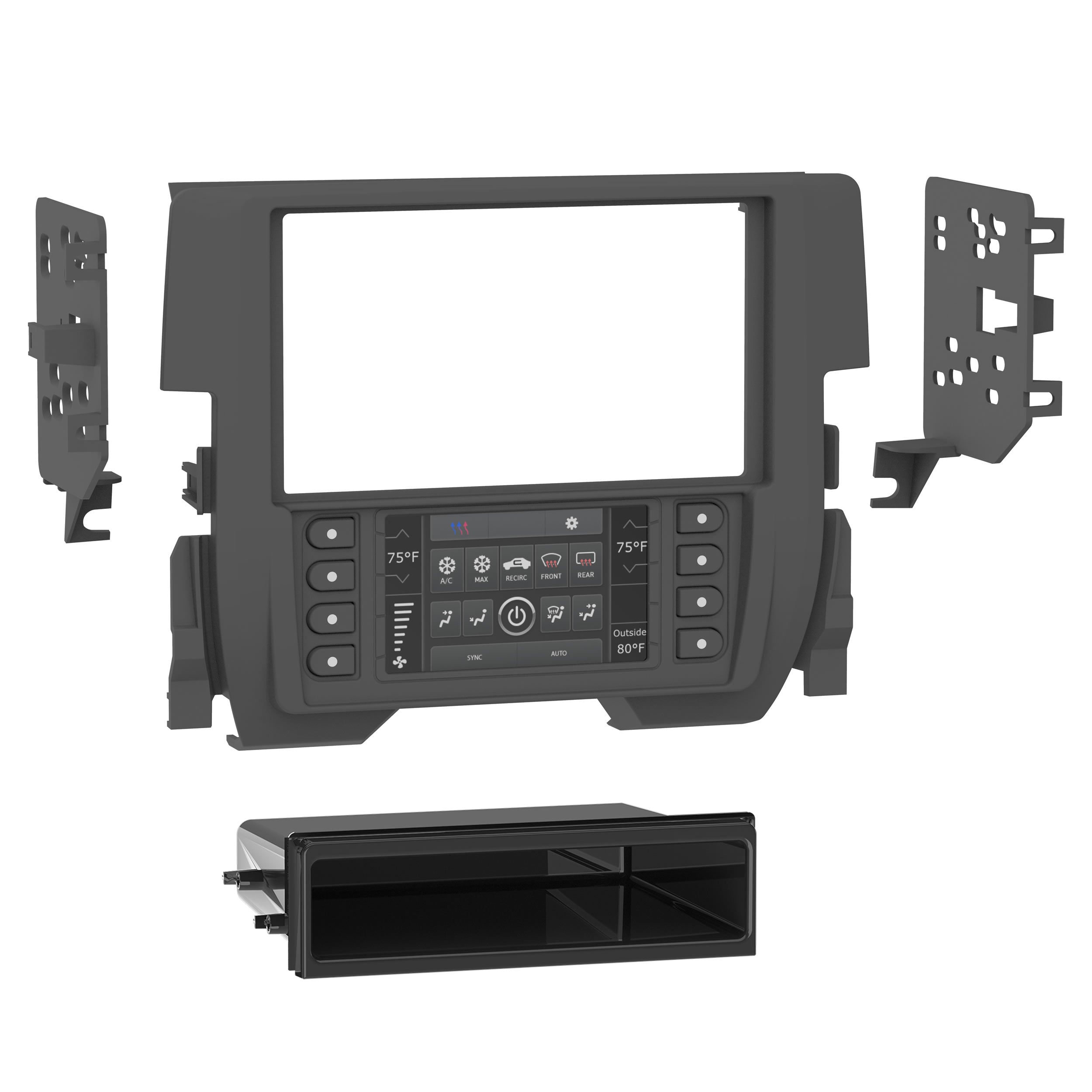 Metra 99-7821B, Multi-Kit Radio Installation Dash Kit for Select Honda Civic (Excluding LX models) 2016-2021
