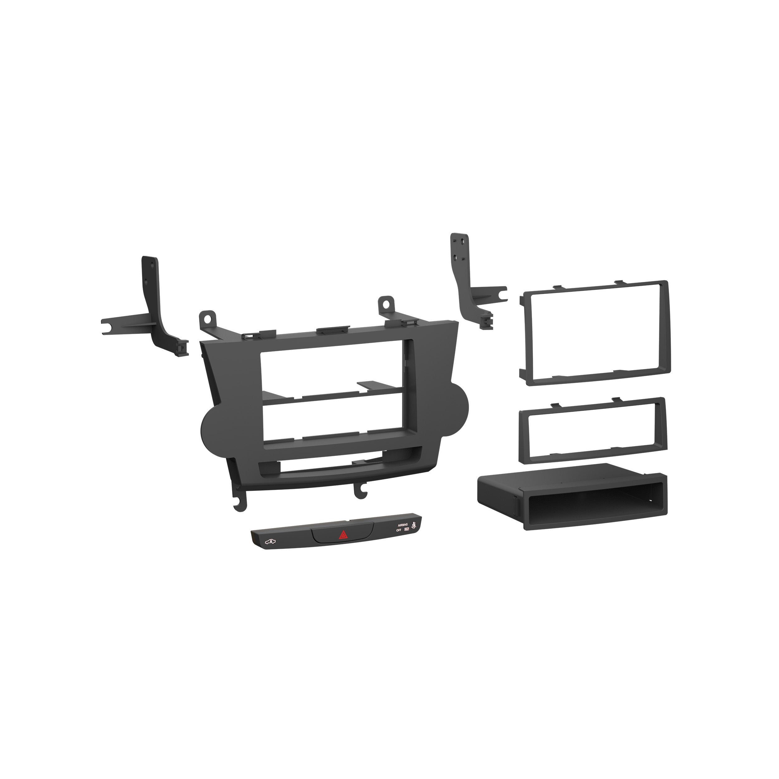 Metra 99-8274B, Multi-Kit Radio Installation Dash Kit for Select HIGHLANDER 08-12 DIN/DDIN with NAV BLACK