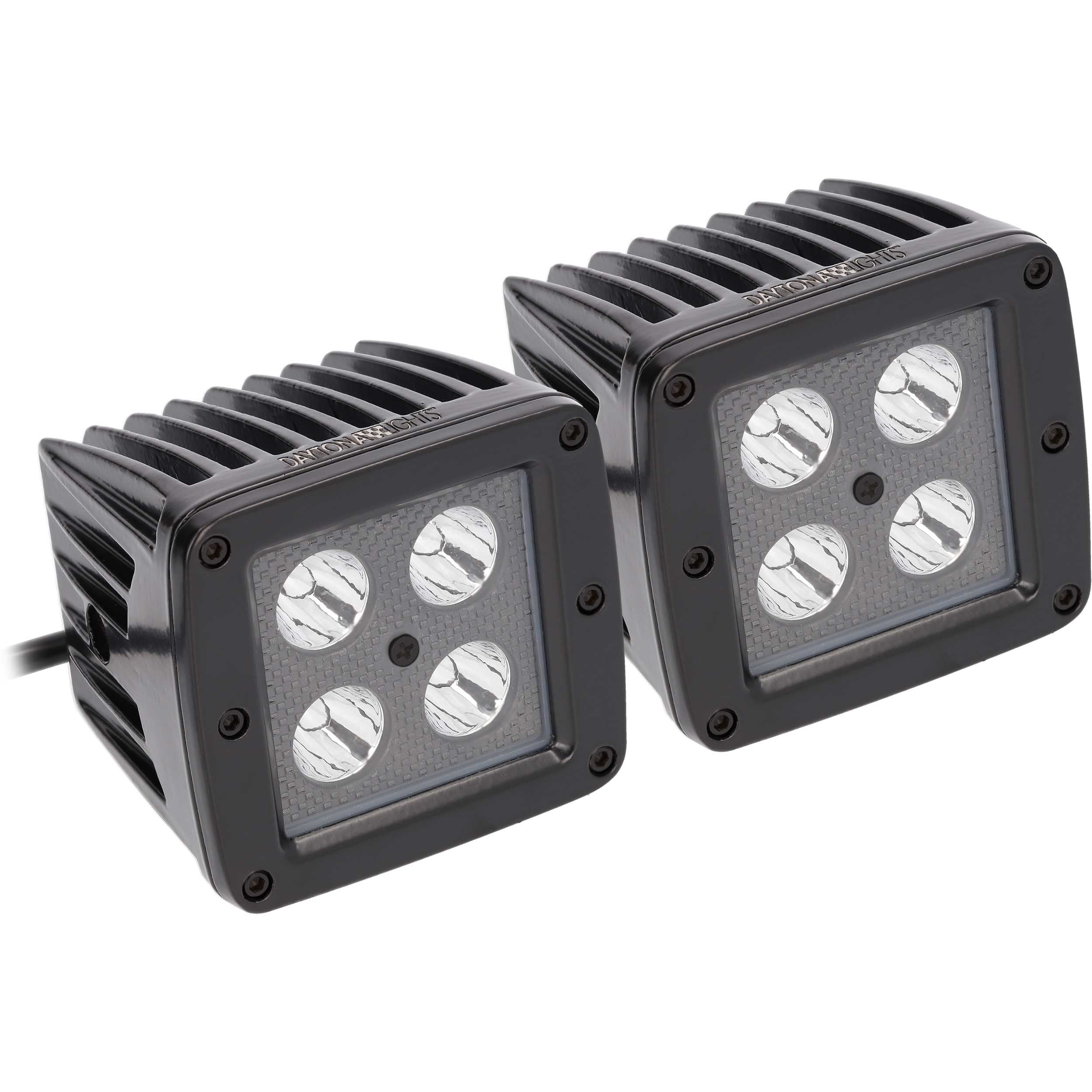 Daytona Lights DL-CL6S, (2)Cube 3"Spot Blackout