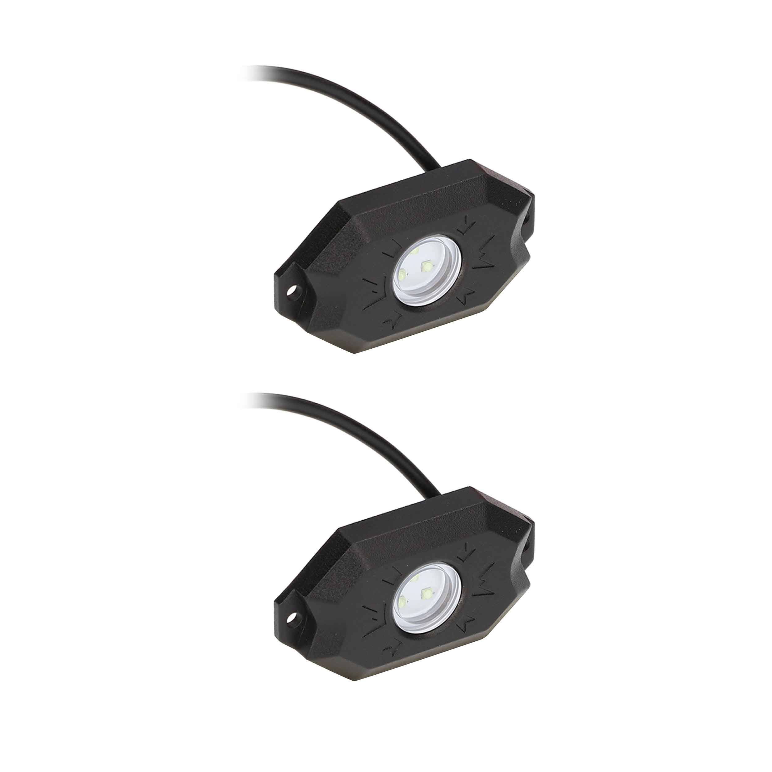 Daytona Lights DL-ROCKB, (2)Black Pod Blue LED IP67