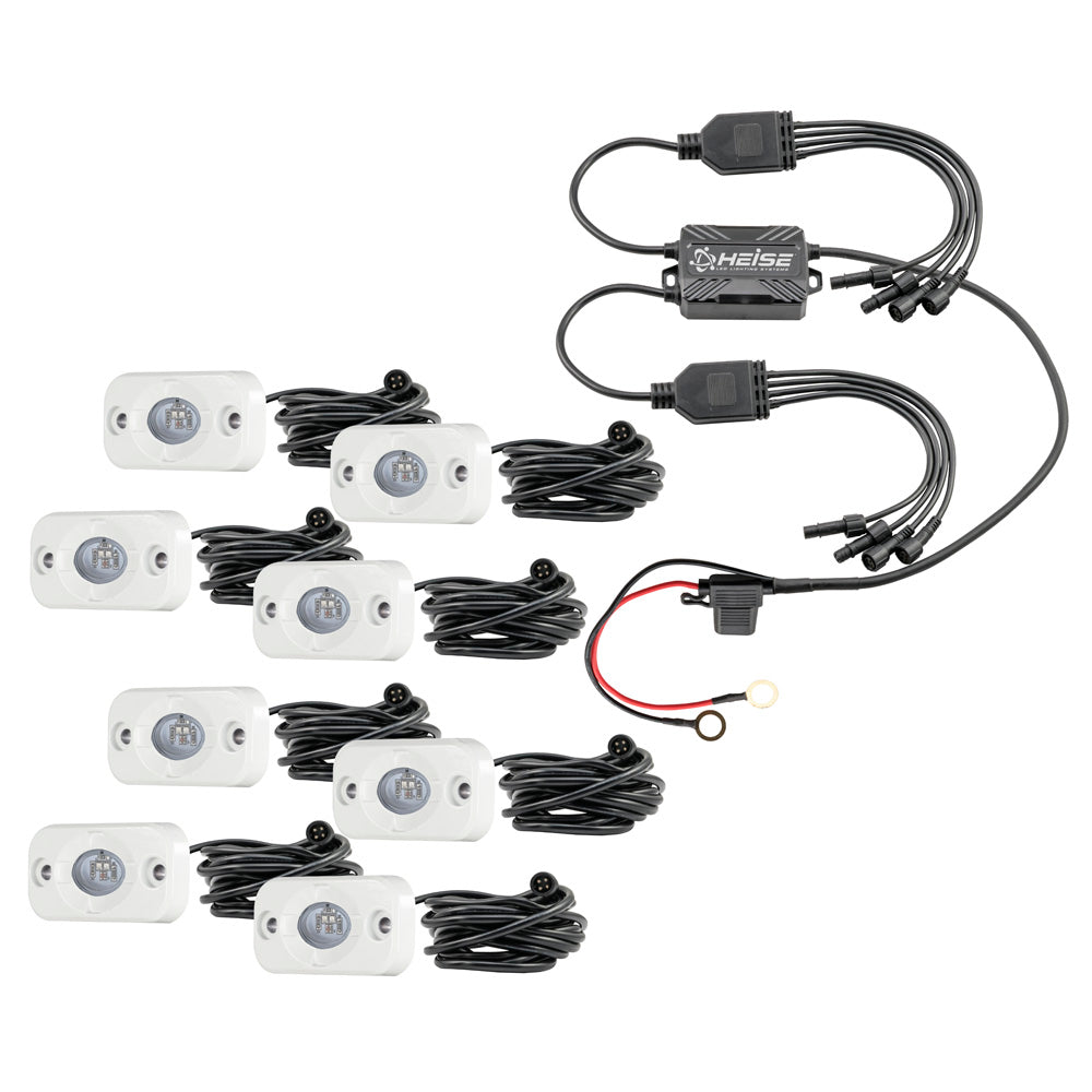 Metra HE-8MLRGBK, Marine RGB Accent Lights - 8 Pack Kit