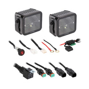 HEISE HE-BCF32PK, (2)LED Cube 3" Flood