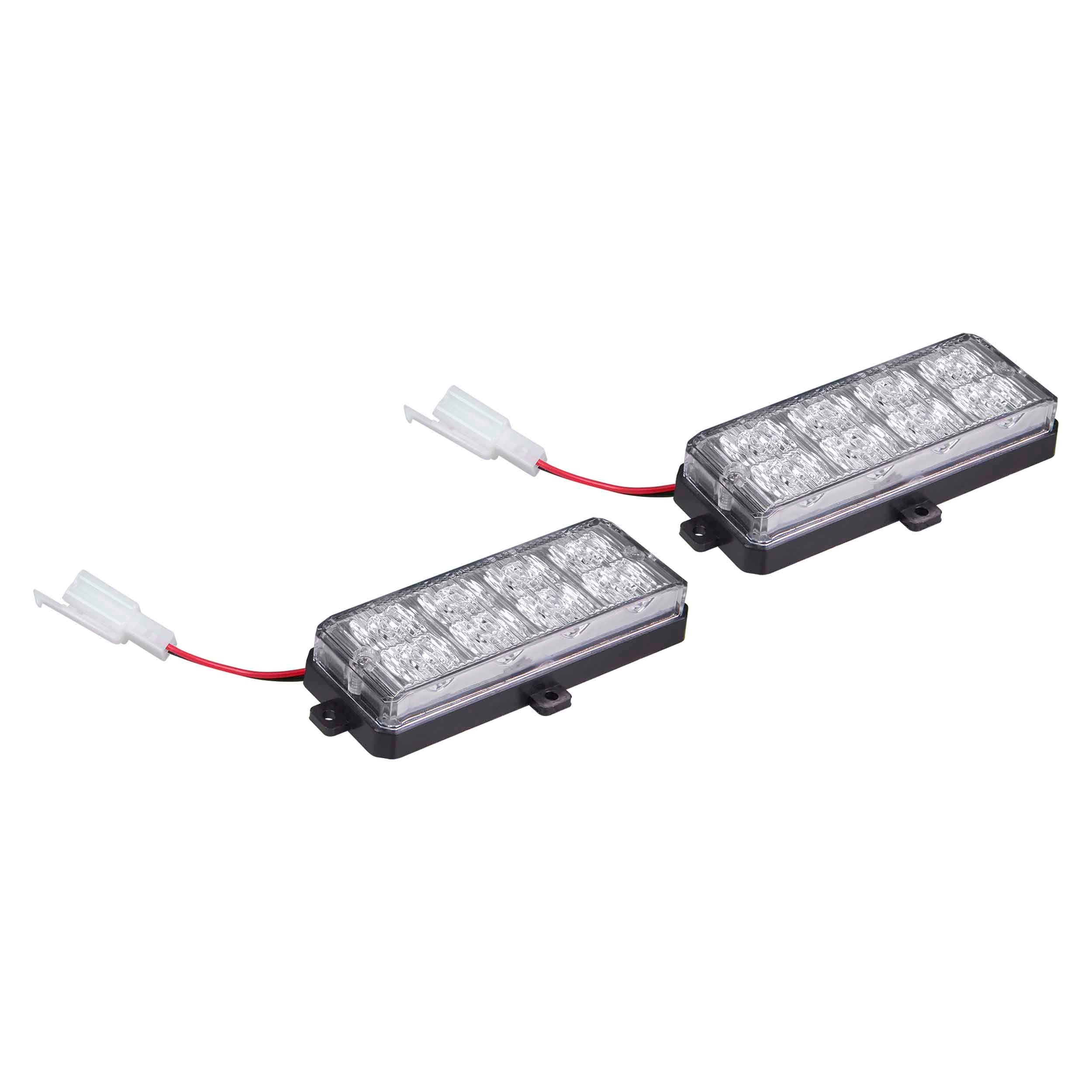 HEISE HE-MUSTR-G2W, (2)Grill Strobe White 8LED