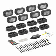 HEISE HE-RGB-K8, (8)Pod RGB LED w/Controller