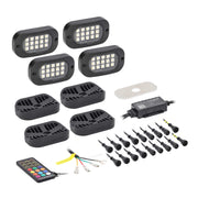 HEISE HE-RGBW-K4, (4)Pod RGBW LED w/Controller