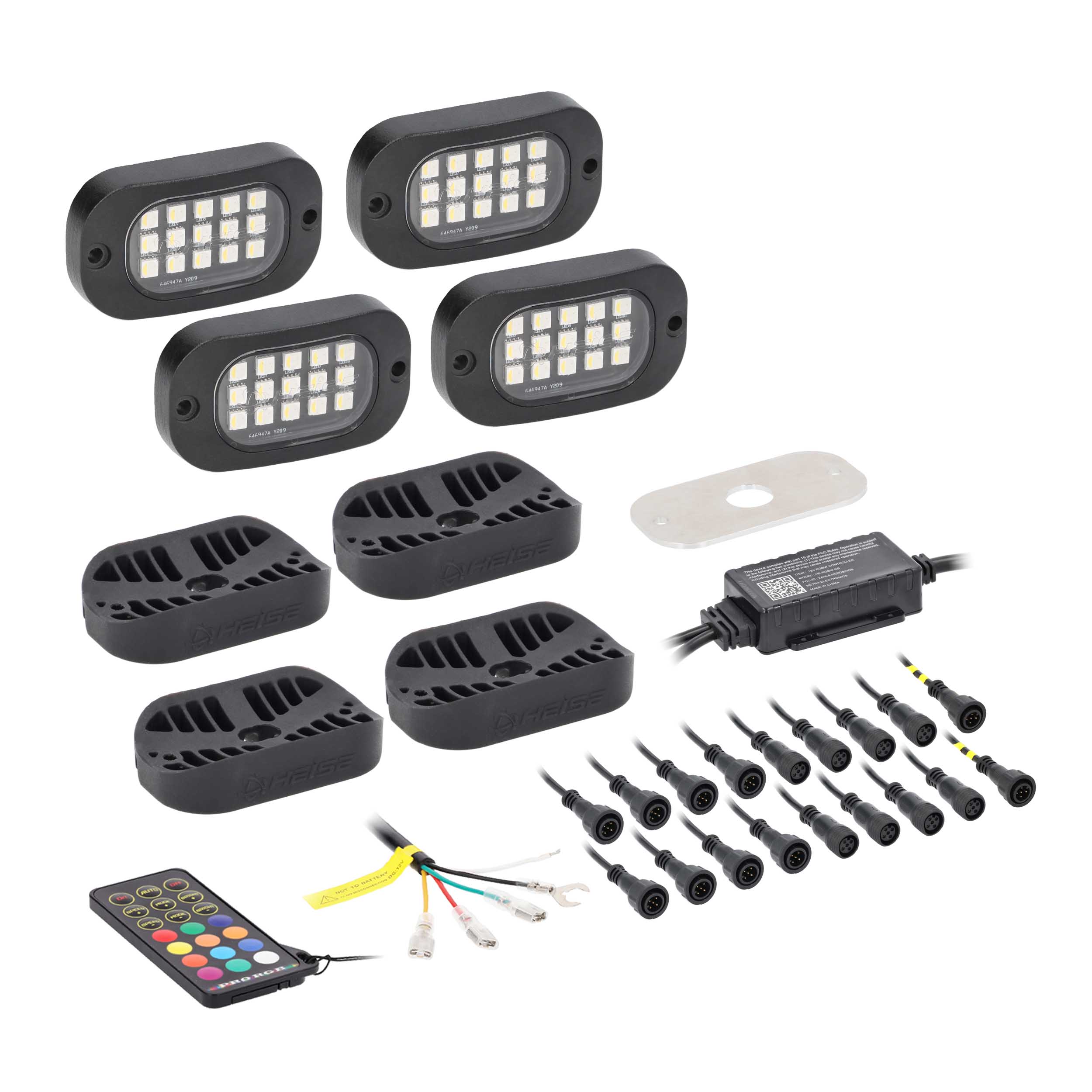 HEISE HE-RGBW-K4, (4)Pod RGBW LED w/Controller