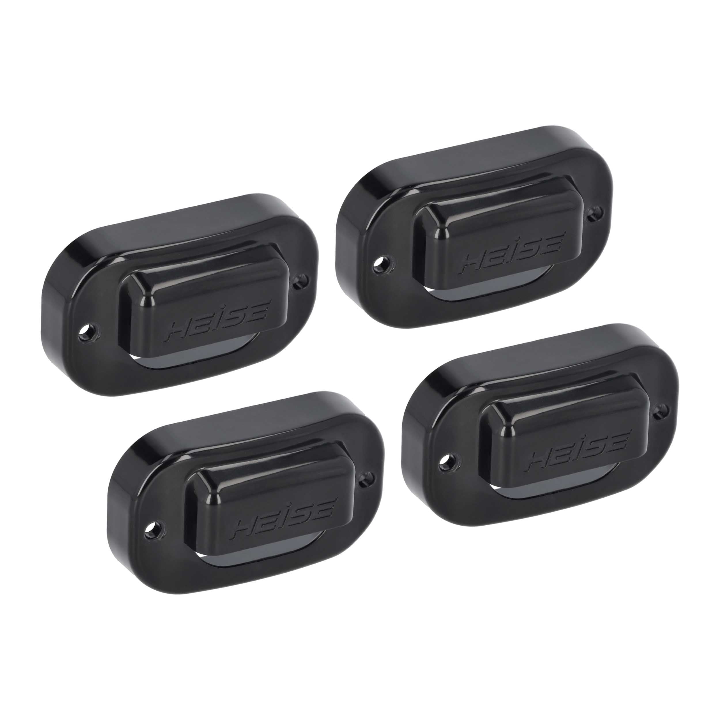 HEISE HE-RLC-4B, (4)Rock Light Cover Black