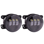 Metra JP-701FLB, Fog Lights with Black Face - 4 Inch, 6 LED