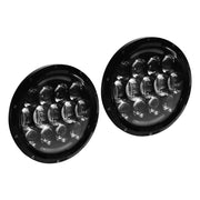 Metra JP-704RGB, Improved RGB Backlit 7" LED Light - 7 Inch, 15 LED