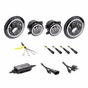 Metra JP-707RGBKT, Chasing Halo LED 7" Headlights & 4" Fog Lights w/Controller