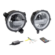 Metra JP-901RGBKT, 9" Premium Chasing LED Headlights - Fits select Jeeps®