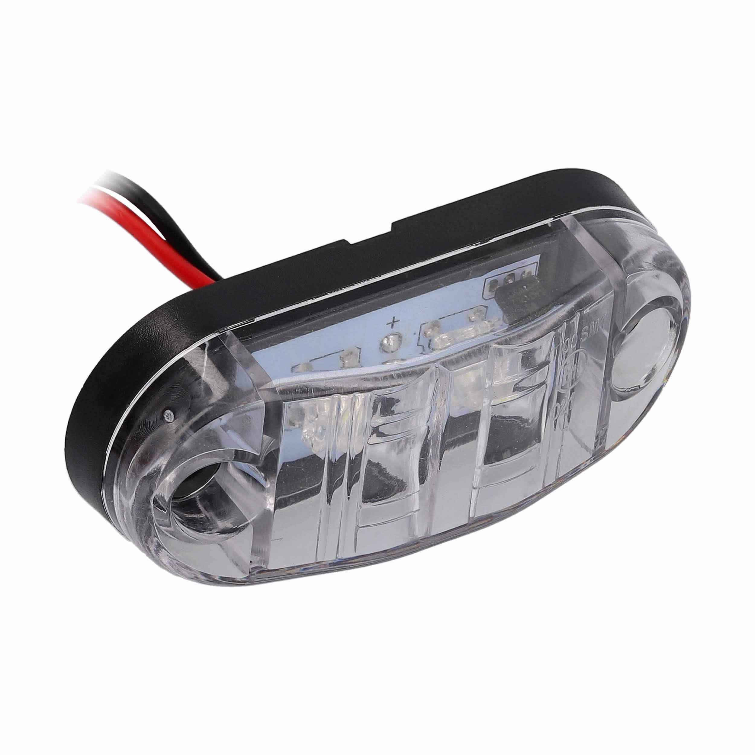 Metra ML-AL2CL-W, White 2-LED Accent Light - Clear Plastic Bezel
