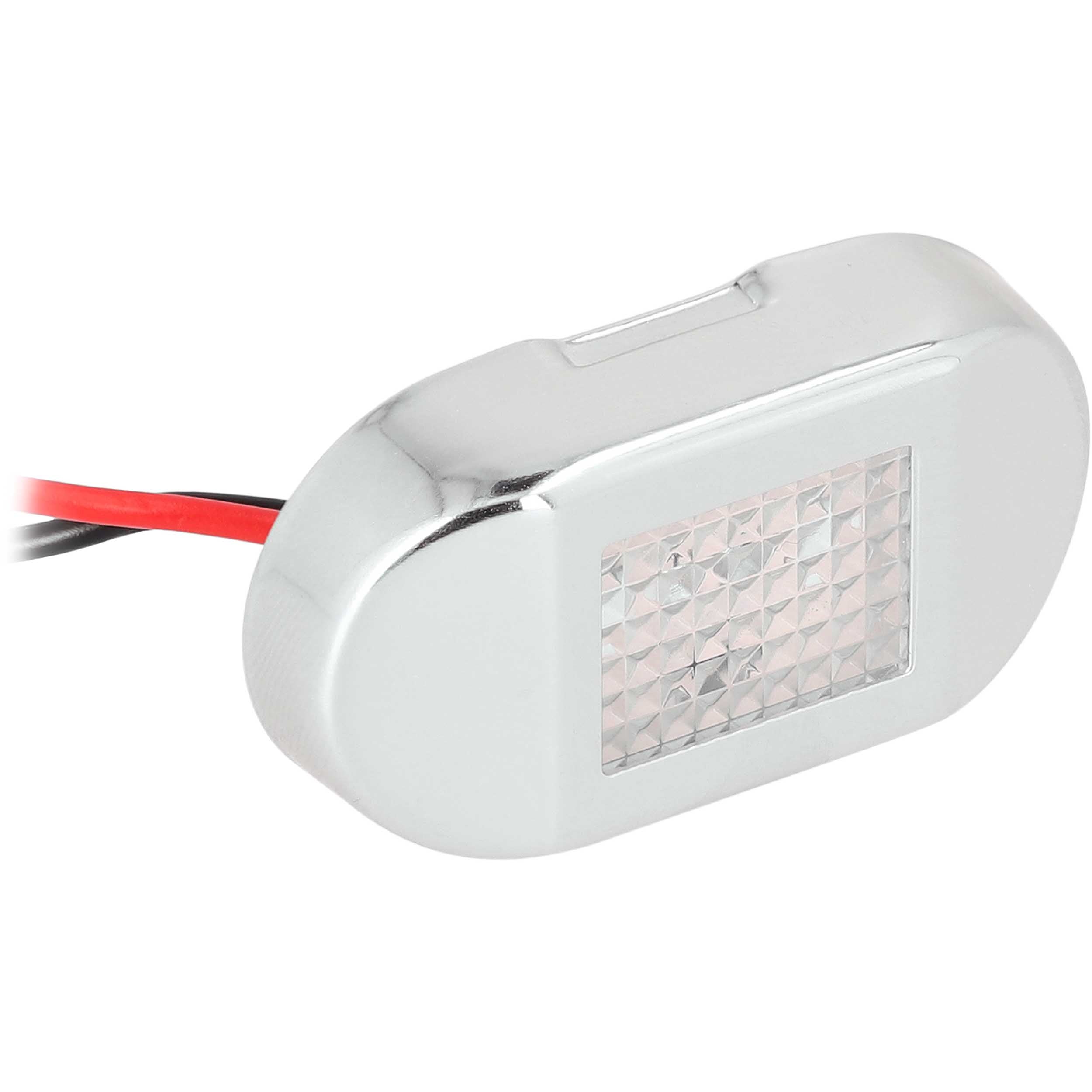 Metra ML-AL2SS-W, White 2-LED Accent Light - Stainless Steel Bezel
