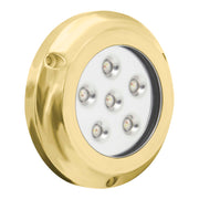 Metra ML-RGBW72W, 72W RGBW Underwater Transom Light, Brass
