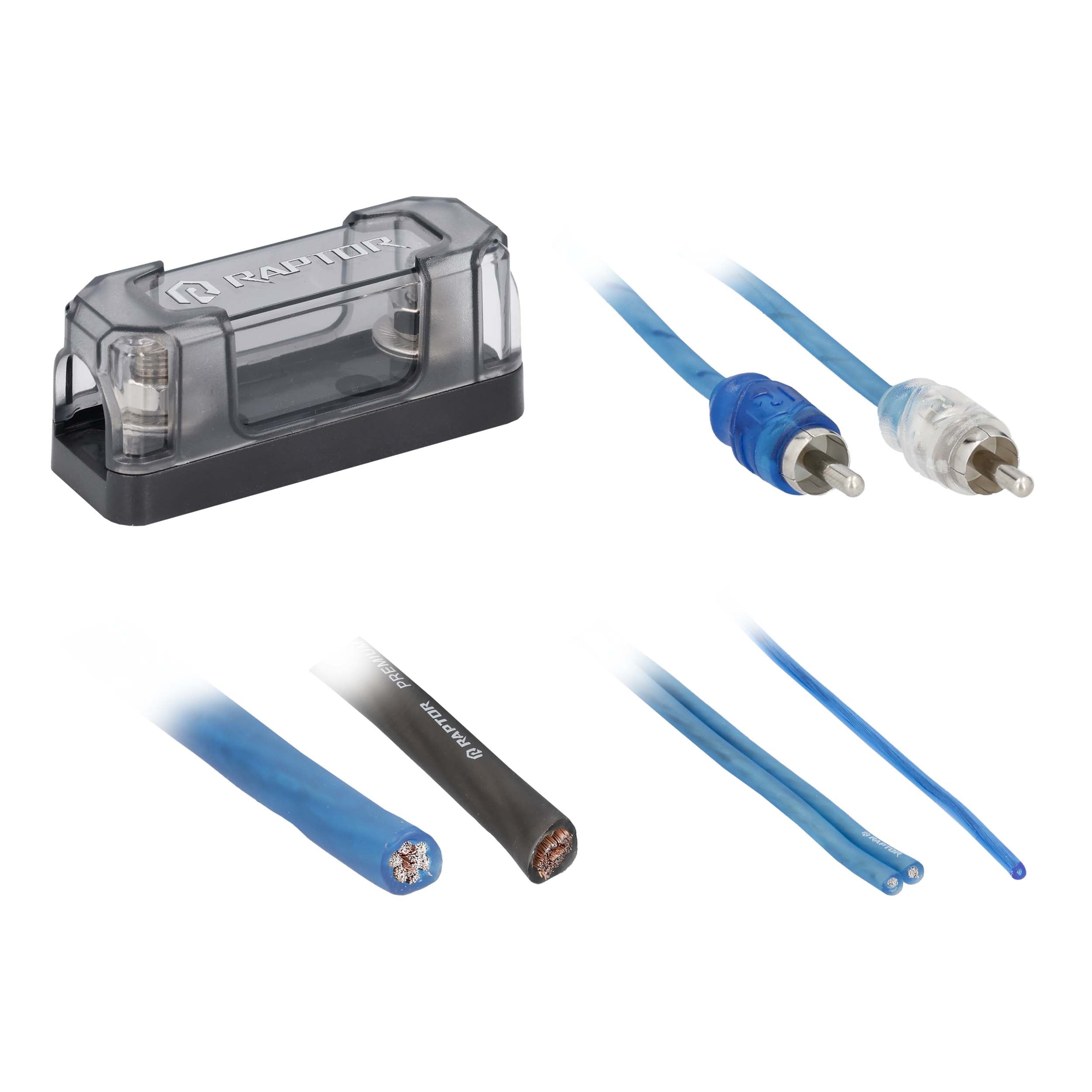 Raptor R2AK4, Amp Kit 4ga RCA